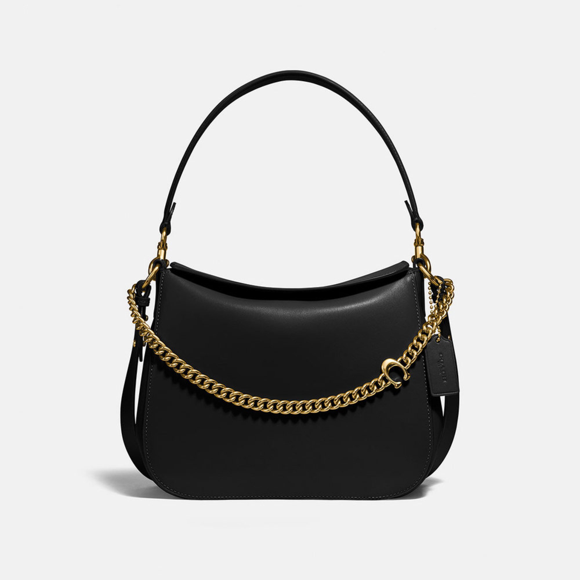 Coach Smooth Grain Leather Signature Chain Hobo Hobo Bags Accessories Shop Your Navy