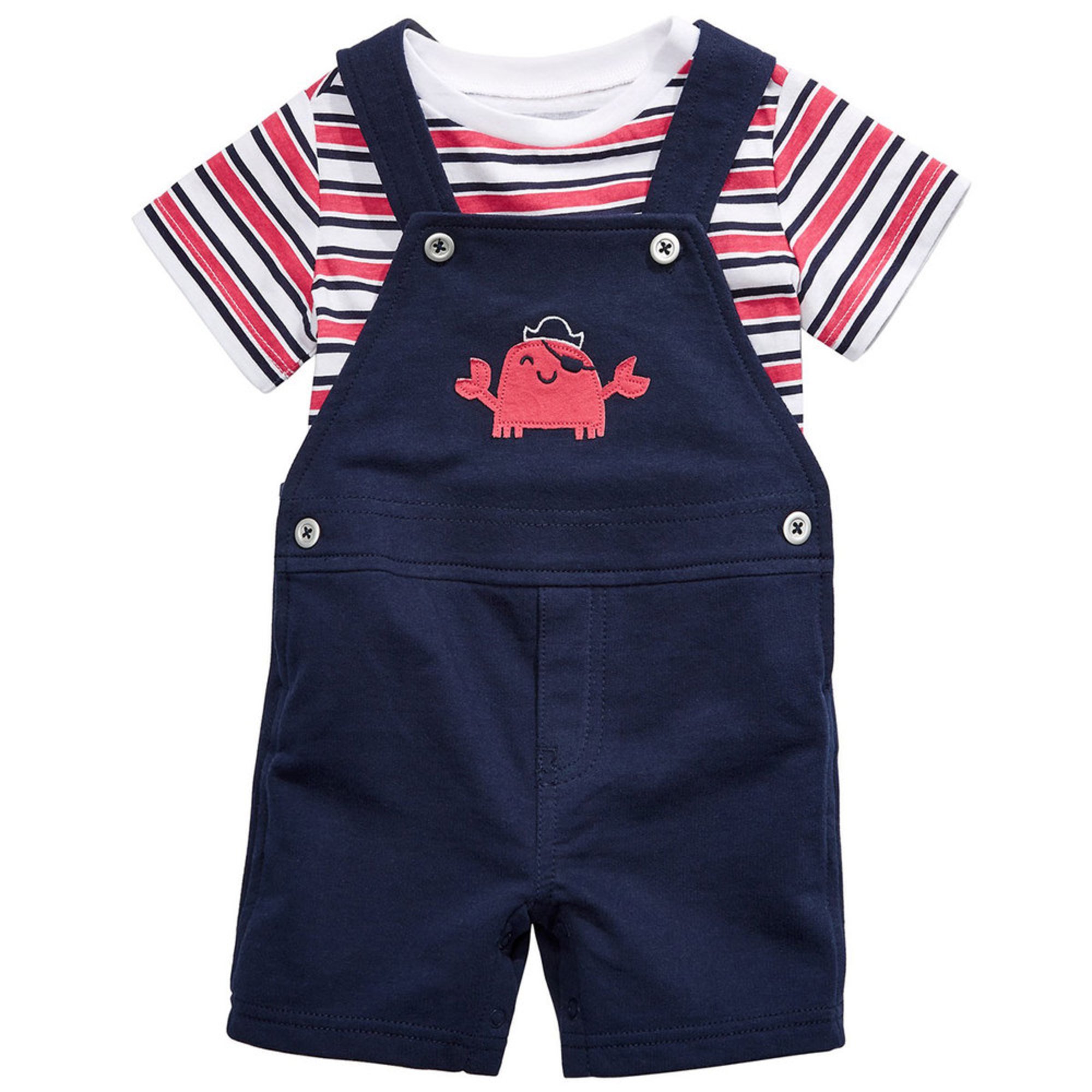 First Impressions Baby Boys' Crab Shortall Baby Boys' One Piece