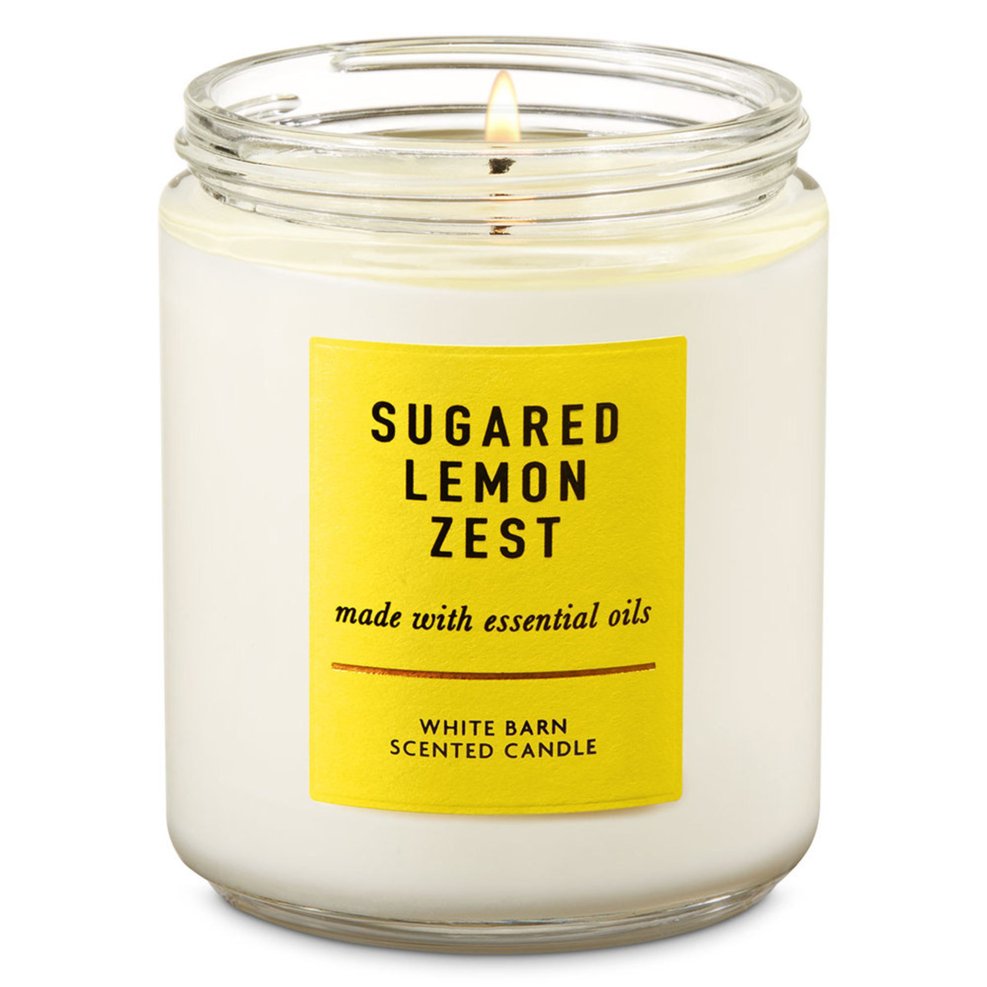 White Barn Limoncello Single Wick Candle Scented Candles For The