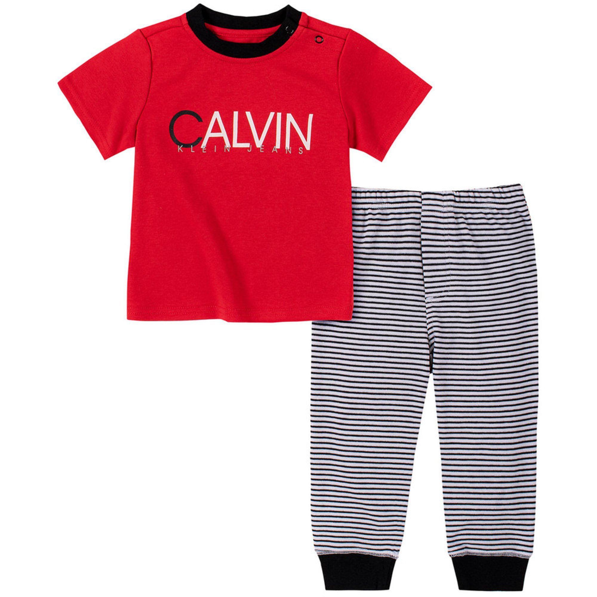 Calvin Klein Baby Boys' Logo Tee & Jogger Set Baby Boys' Sets