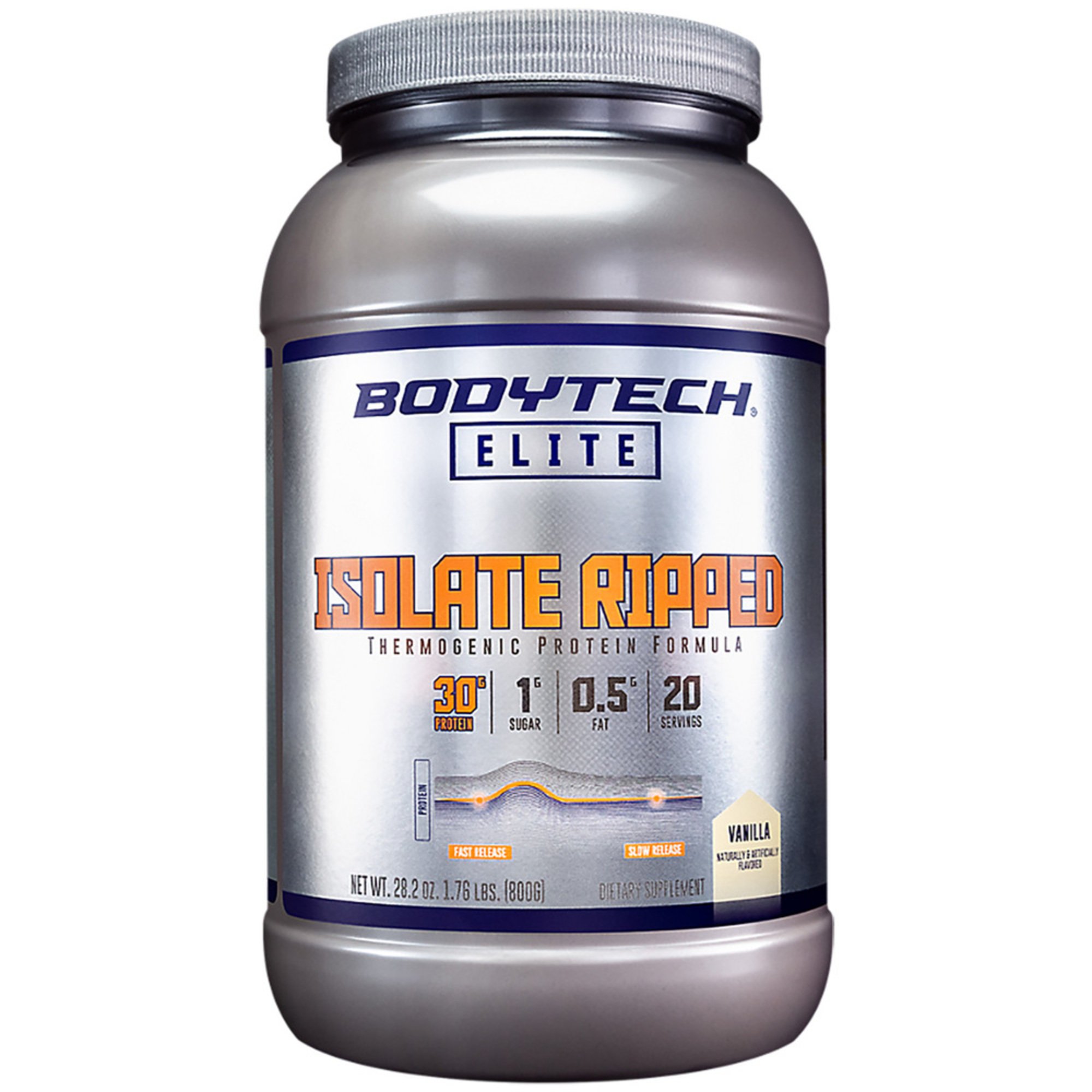 Bodytech Elite Isolate Ripped Thermogenic Protein Formula Vanilla 1