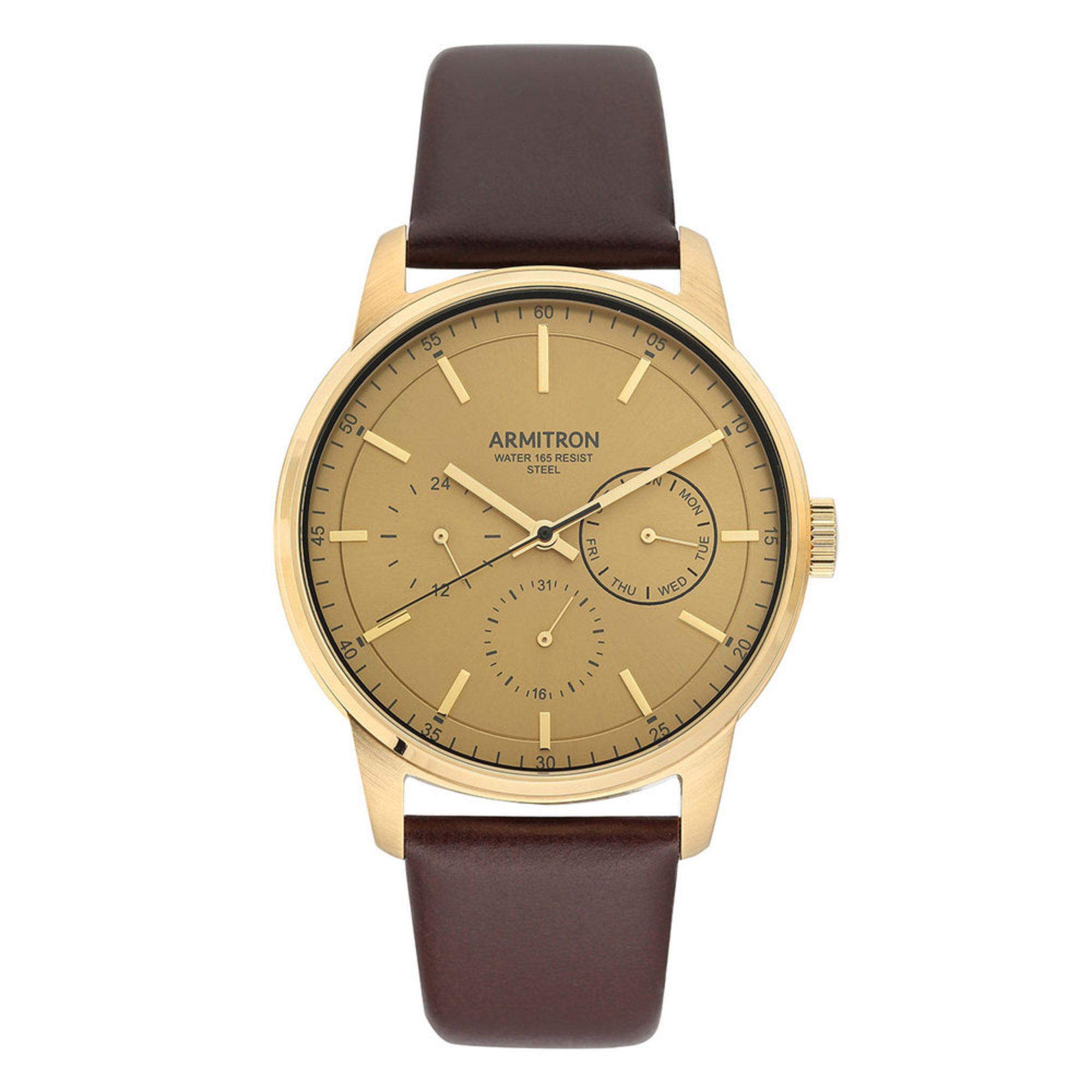armitron leather watch