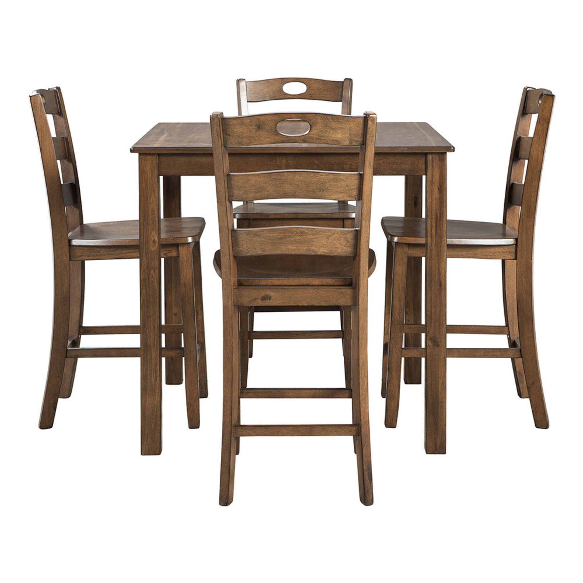 Signature Design By Ashley Hazelteen Square Counter Table, 5piece Set