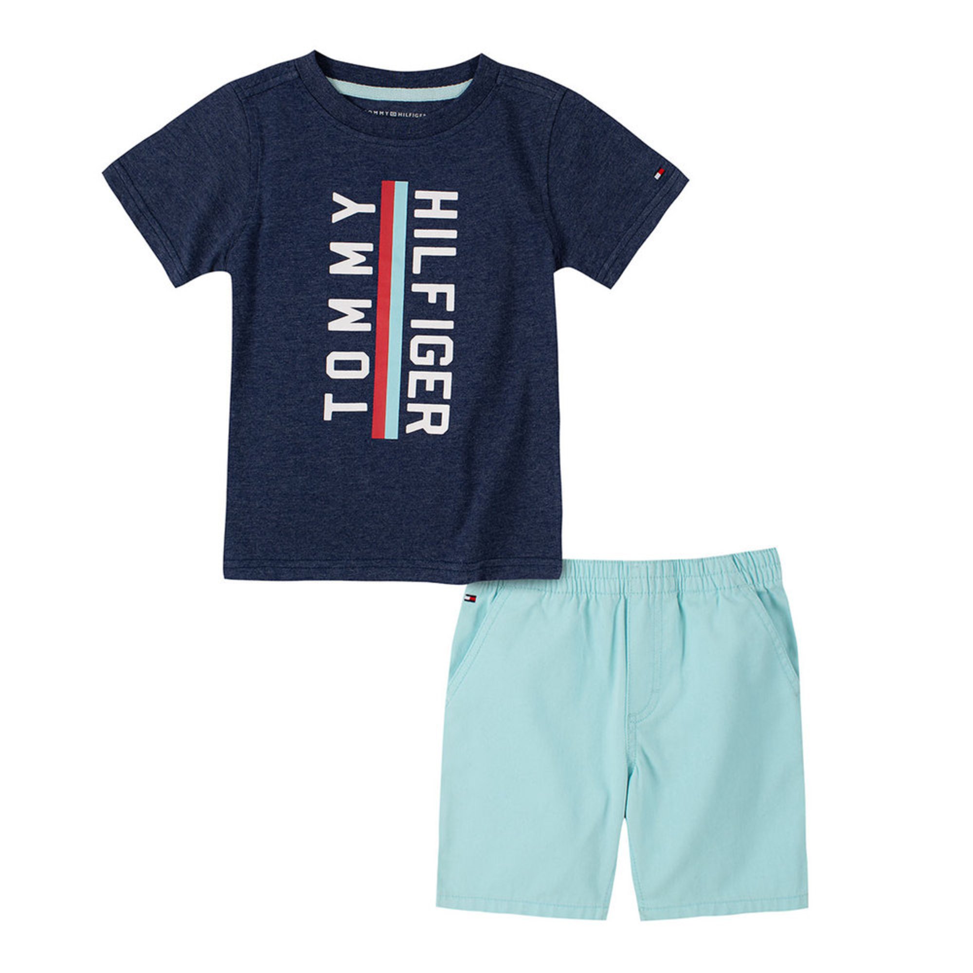 tommy hilfiger t shirt and shorts set