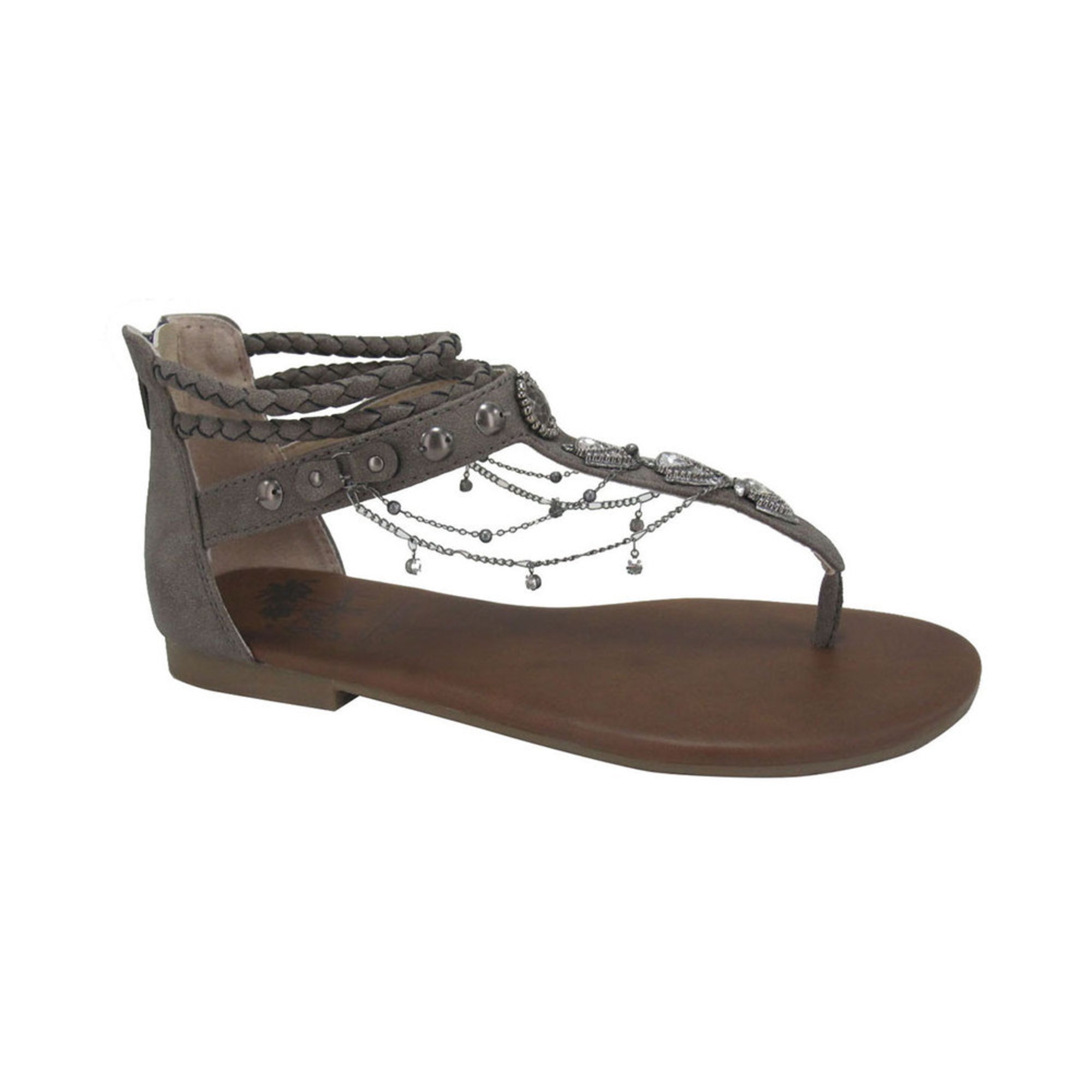 jellipops women casual comfy leather slip on sandals