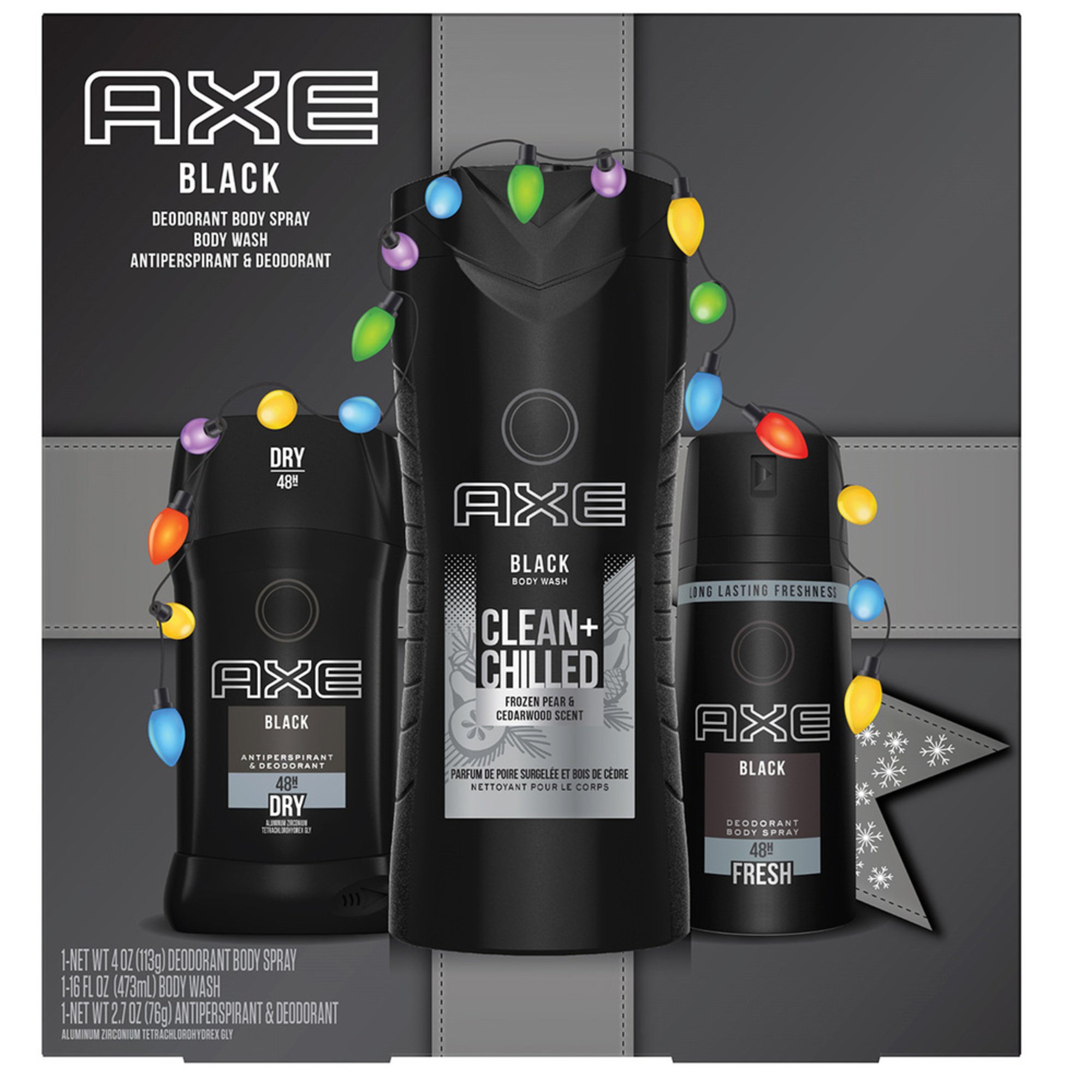 Axe Black Moisturizing Body Wash Gift Set Men's Gifts & Value Sets