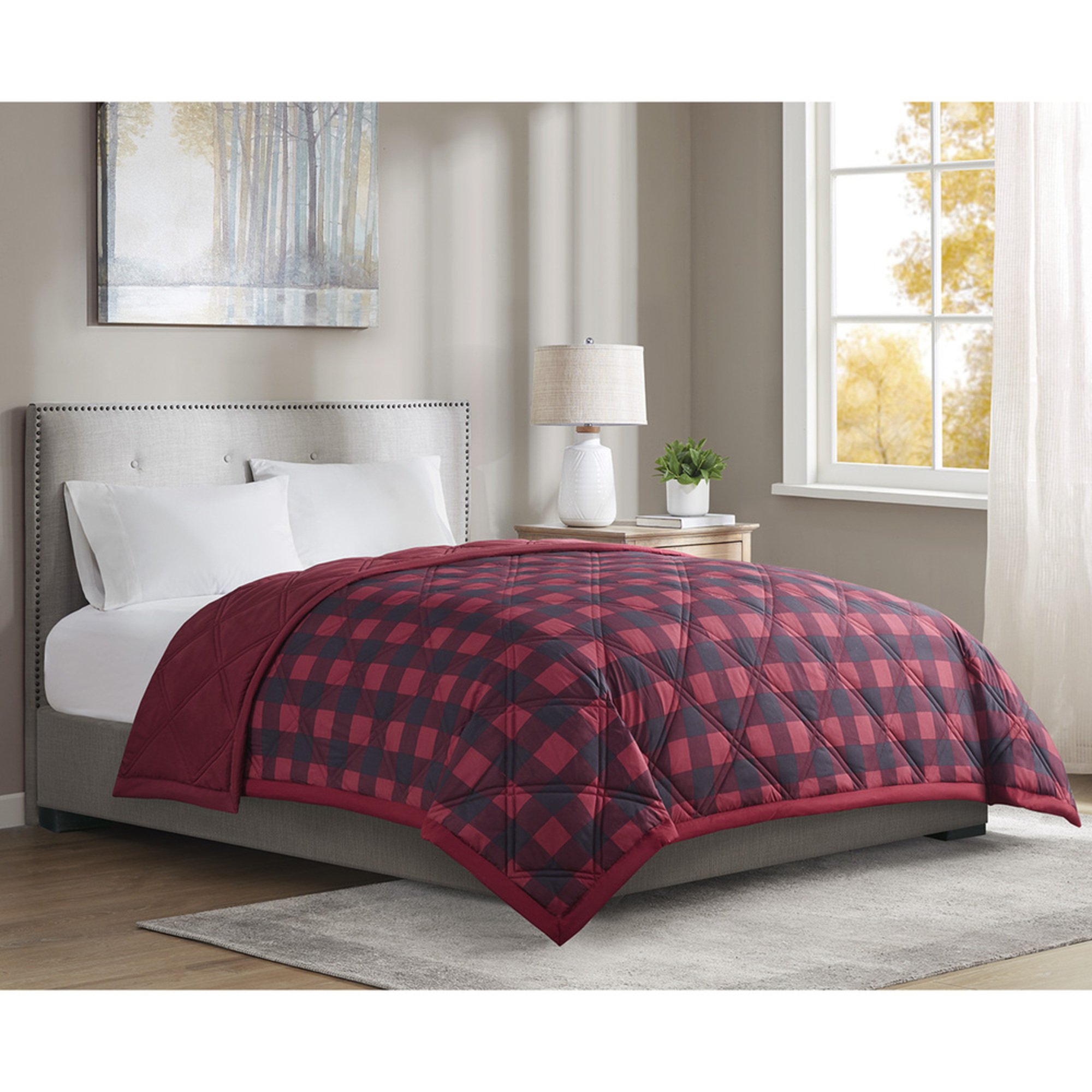 Harbor Home Buffalo Check Down Alternative Blanket Down Alternative