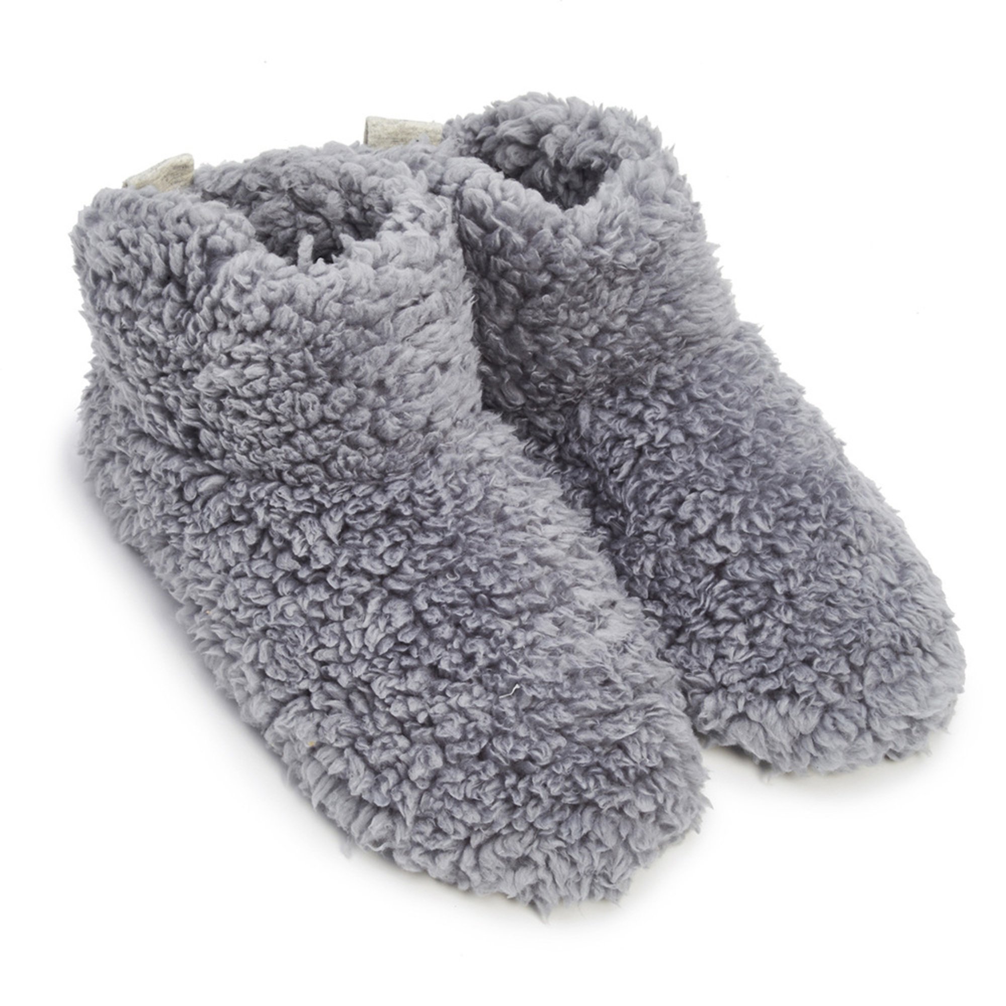 grey slipper booties