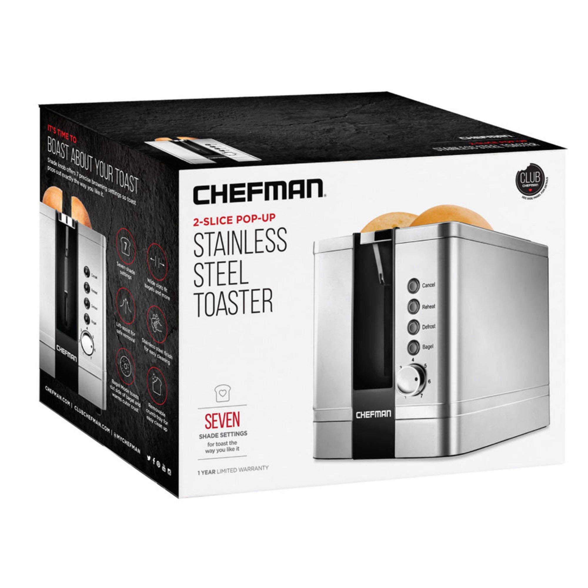 Chefman 2slice Toaster Toasters & Toaster Ovens For The Home