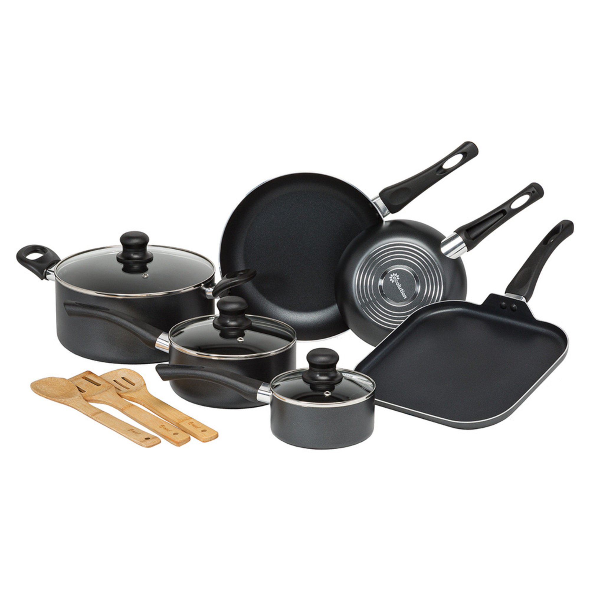 Ecolution Easy Clean Cookware 12piece Set Cookware Sets For The
