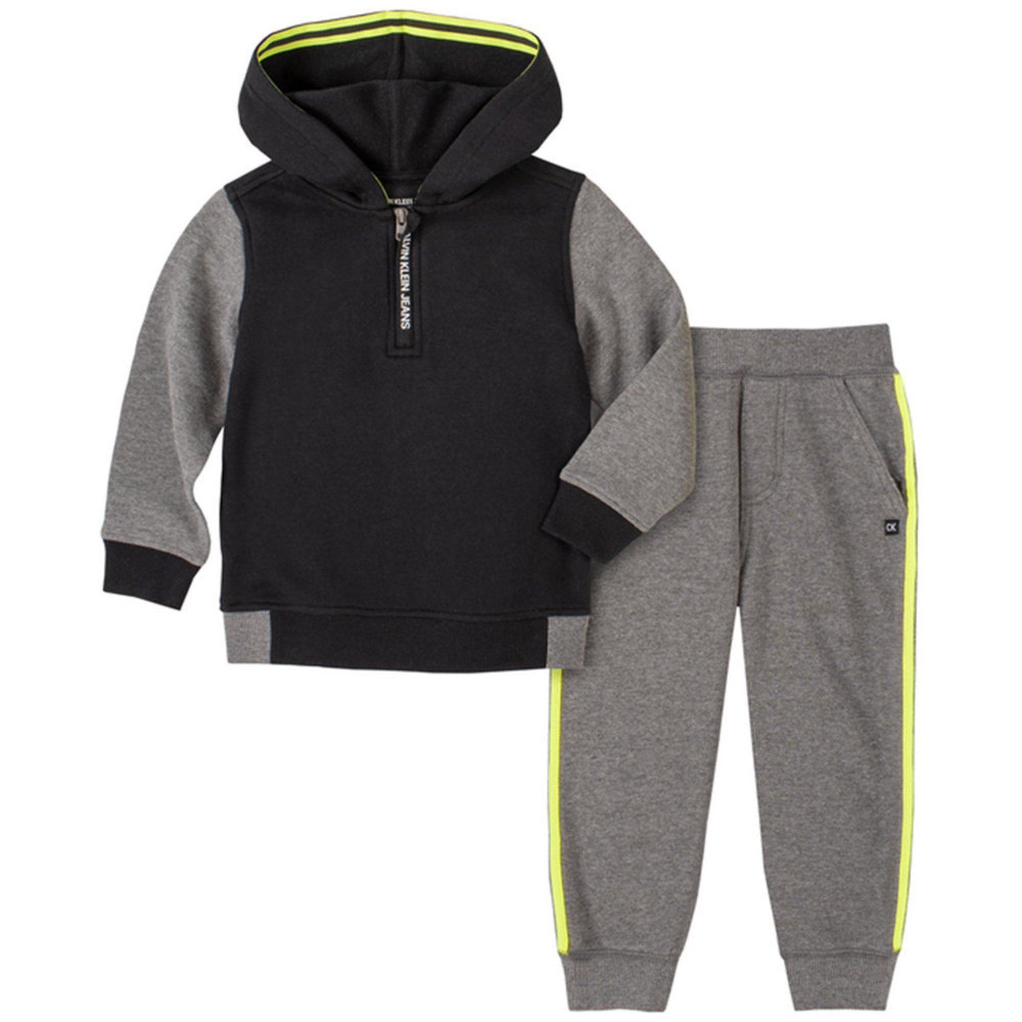 Calvin Klein Toddler Boys' 2-piece Fleece Hoodie & Jogger Set | Little ...