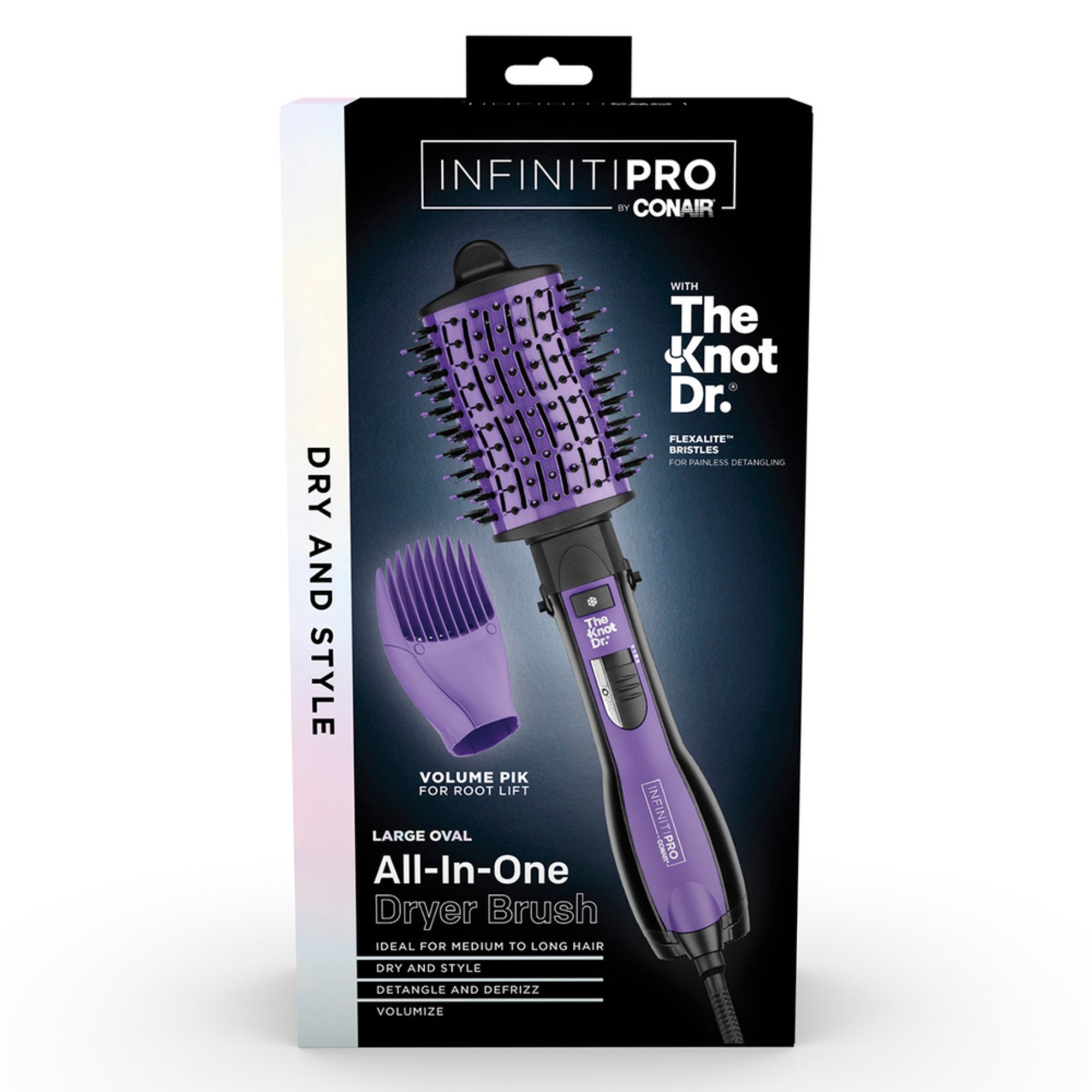 Conair Infiniti Pro The Knot Dr. Detangling Hot Air Brush Hair