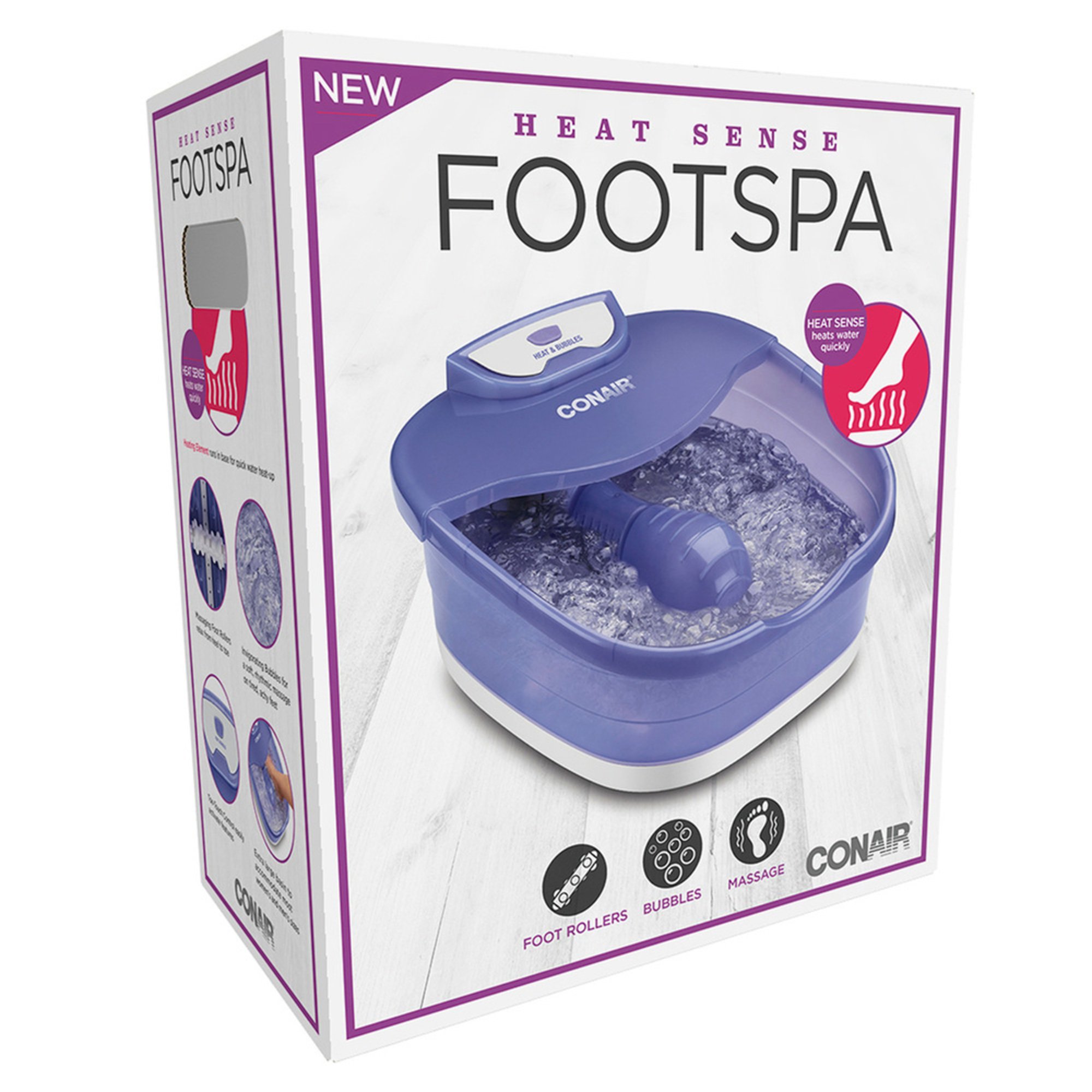 Conair Foot Spa With Heat Sense Massagers Beauty Shop Your Navy