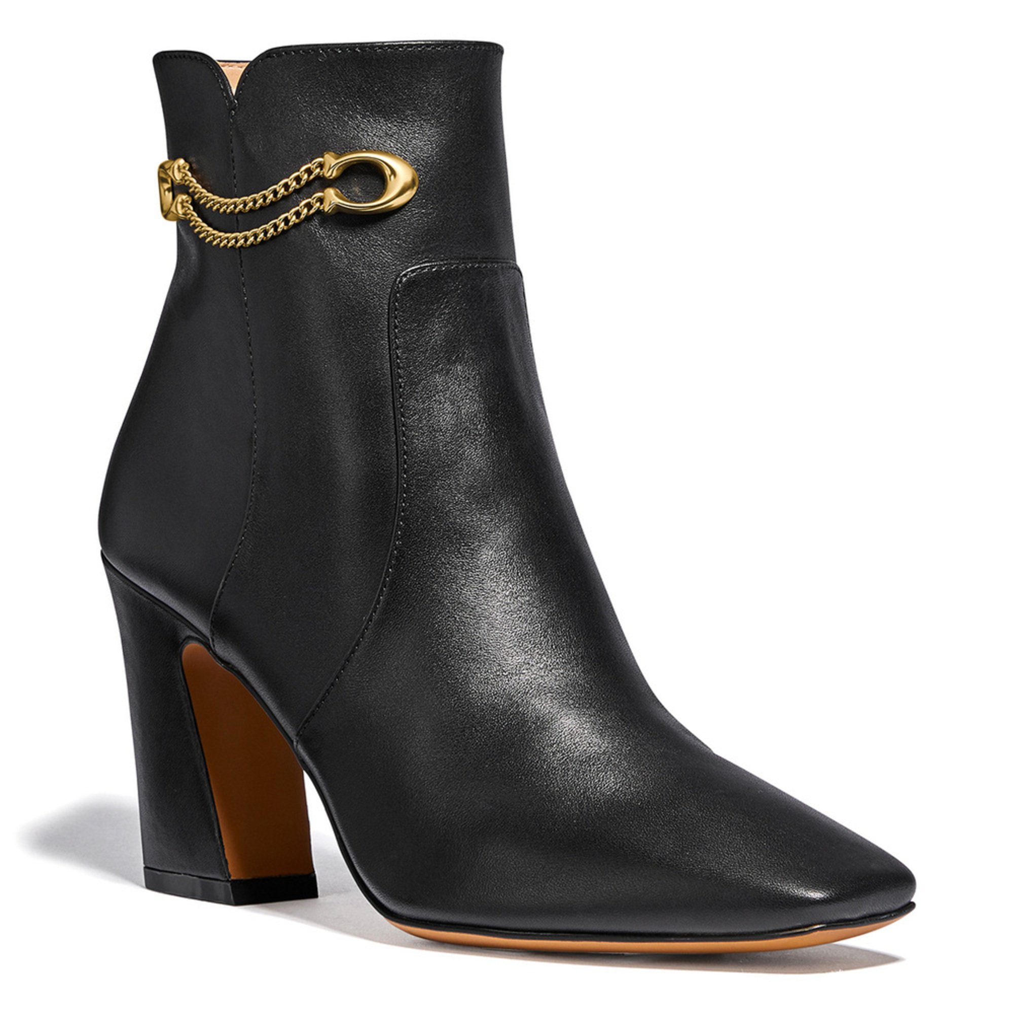 Coach Women's Tessa Leather Square Toe Bootie | Bootie And Ankle Boots ...