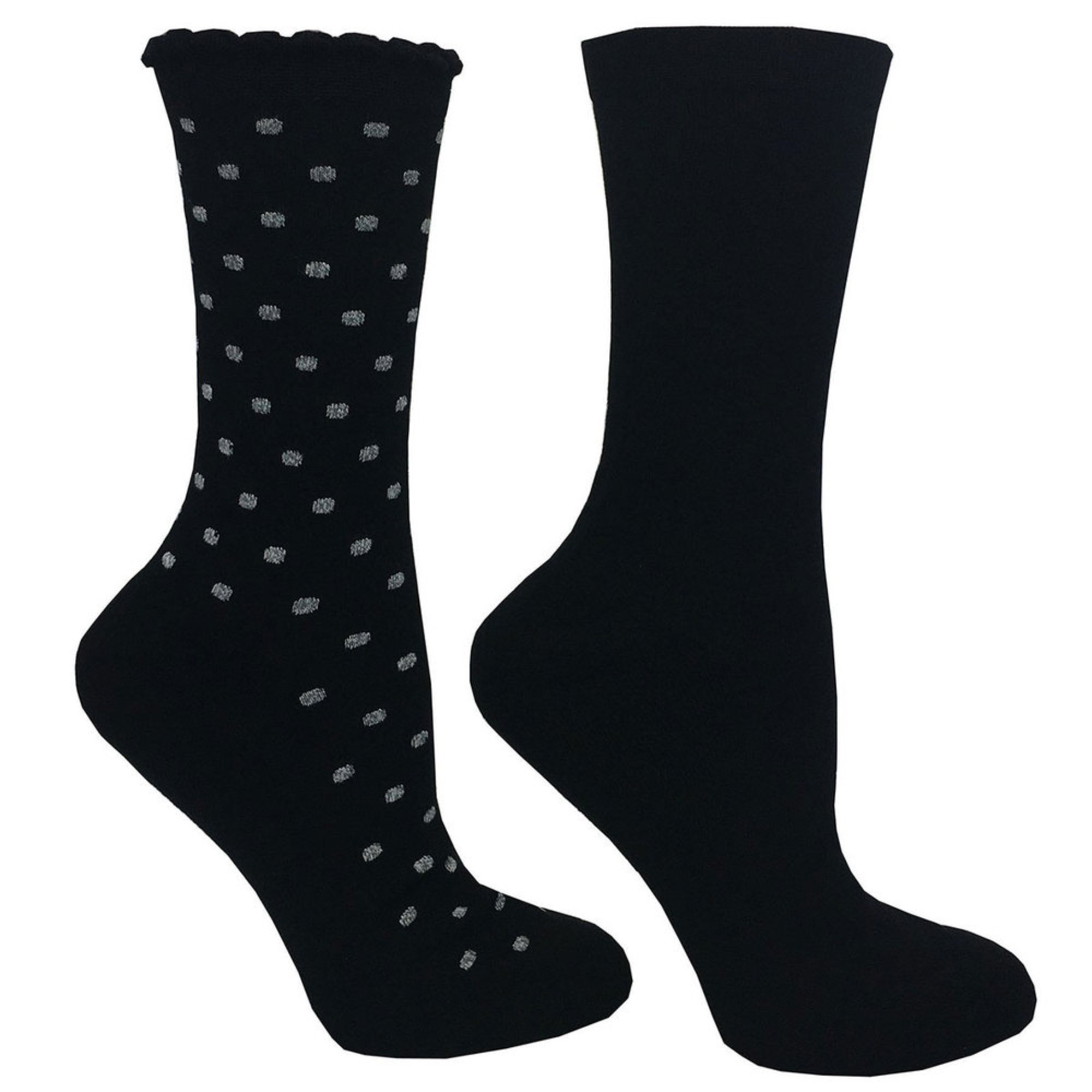 Legale Women's Bamboo Pillow Sole Dot Crew Socks, 2-pack | Socks ...