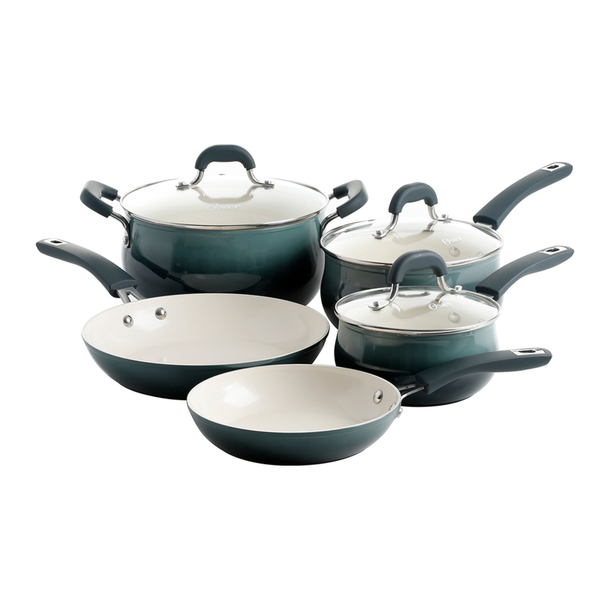 Oster Corbett 8piece Ceramic Cookware Set Cookware Sets For The