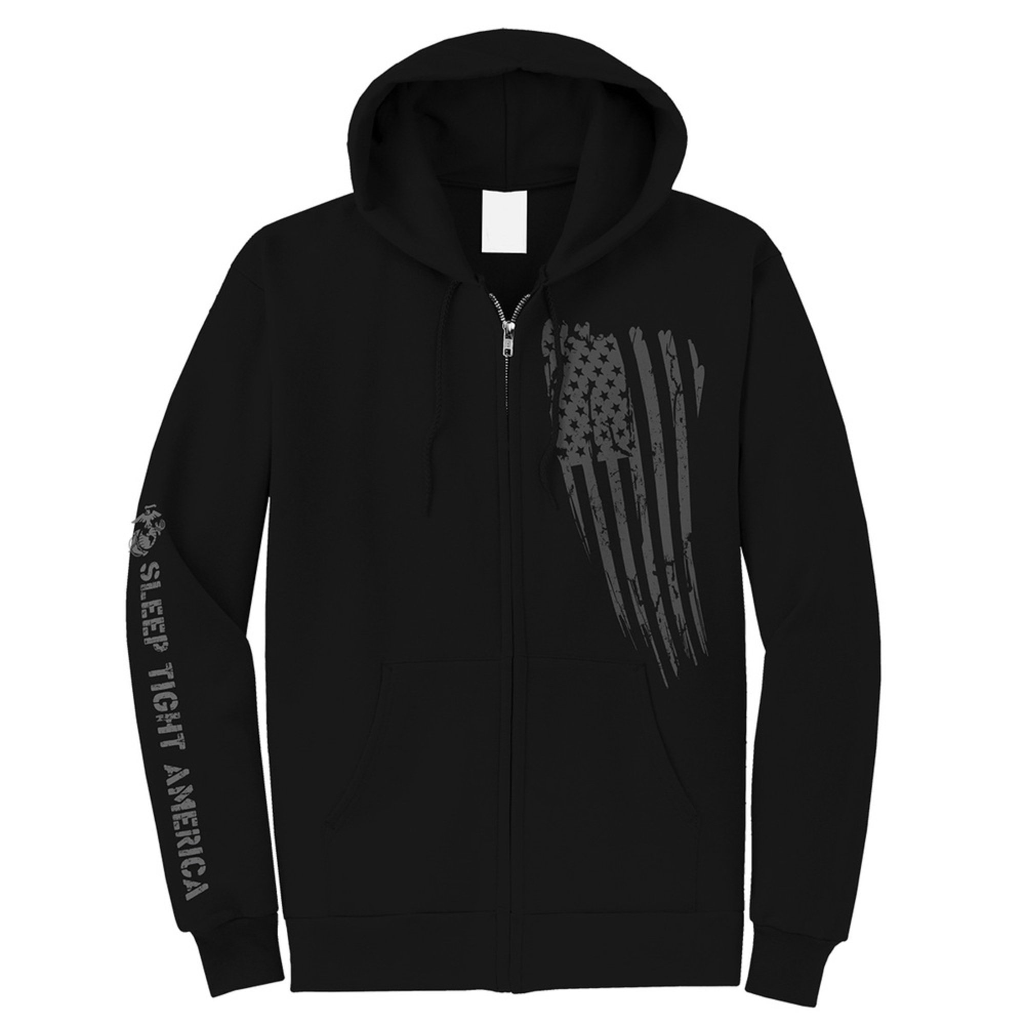 Frontline Military Apparel Men's Usmc Sleep Tight America Zipfront