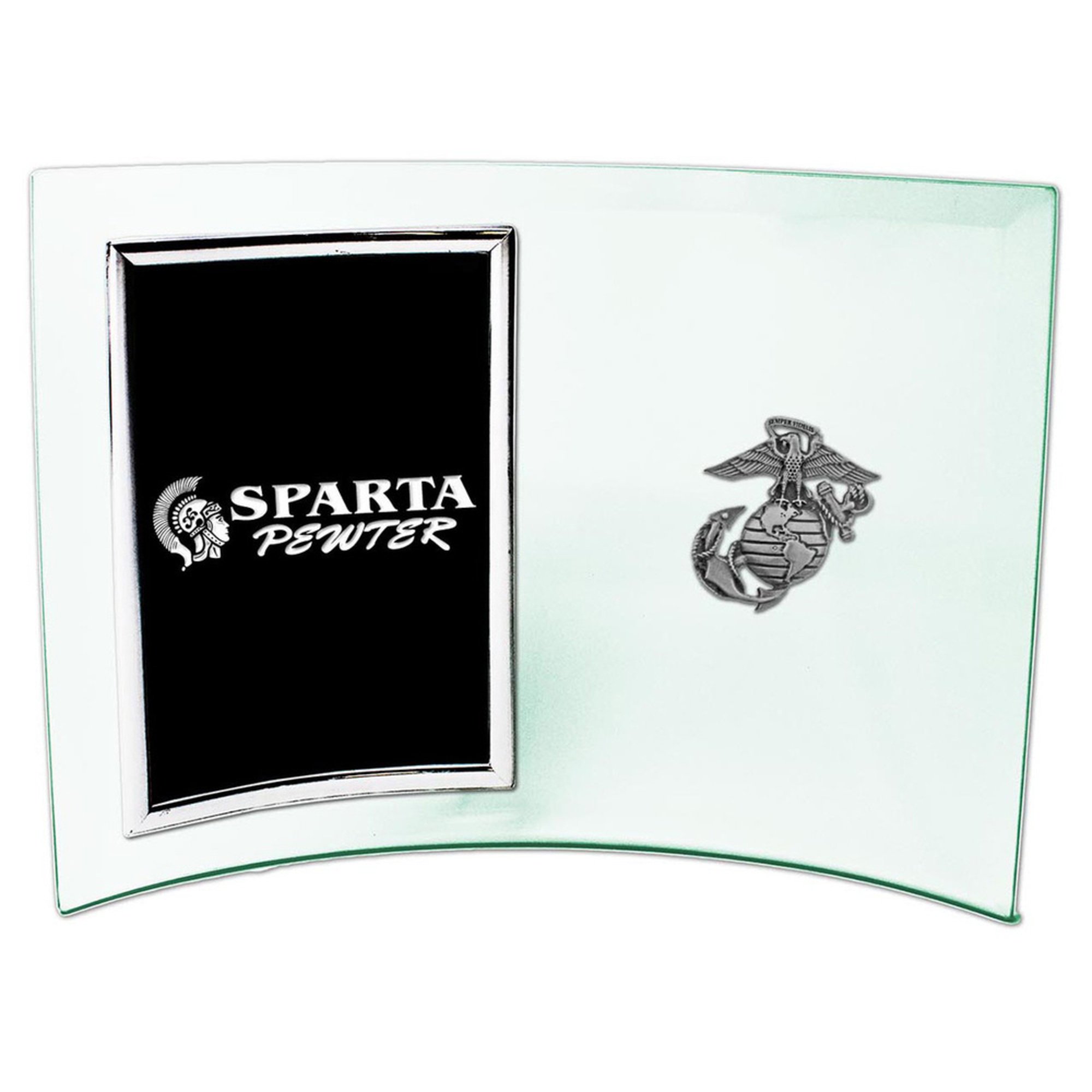 Sparta Usmc Ega Curved Glass Picture Frame | Navy Pride Statues ...