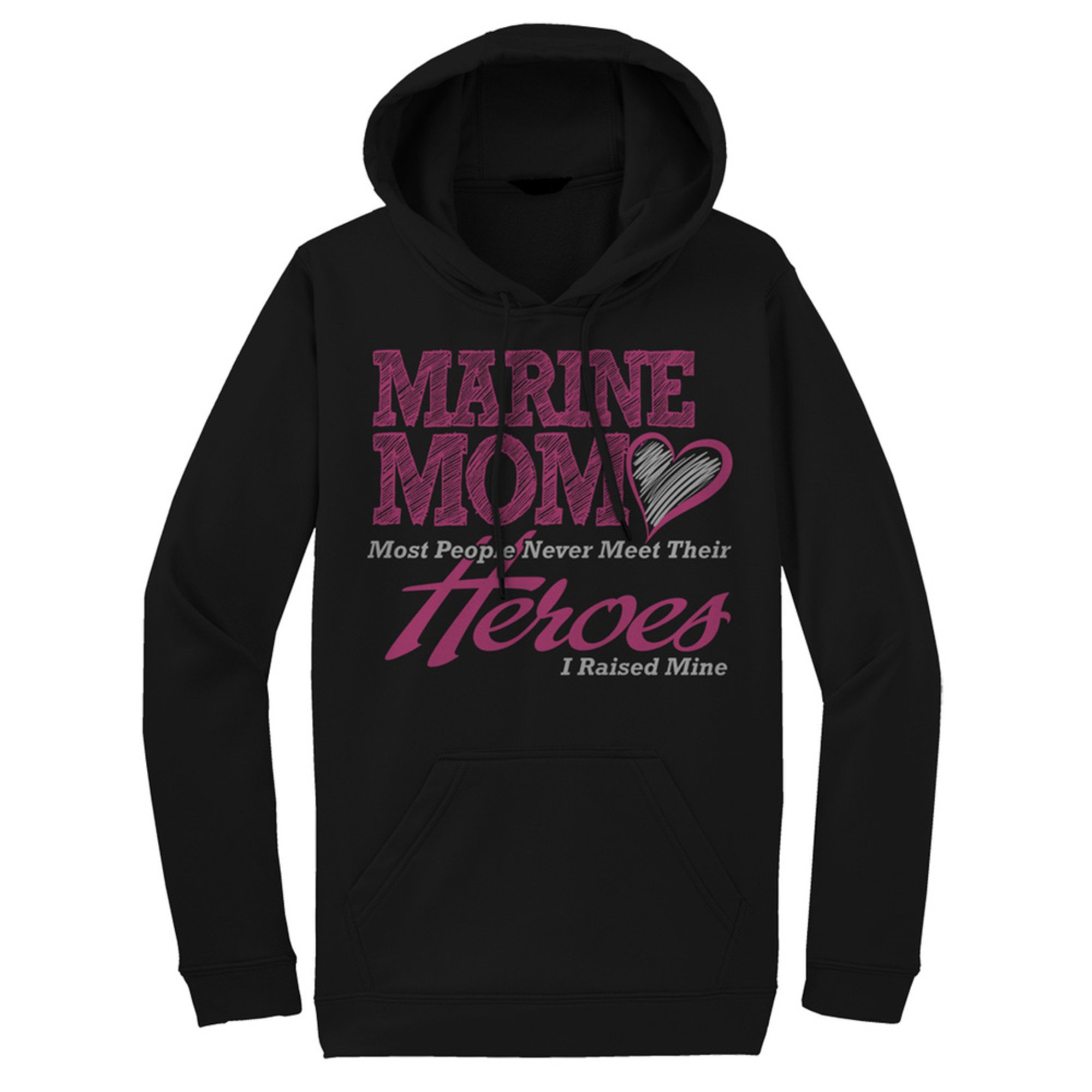 Frontline Military Apparel Women's Usmc Mom Most People Hoodie | Marine ...