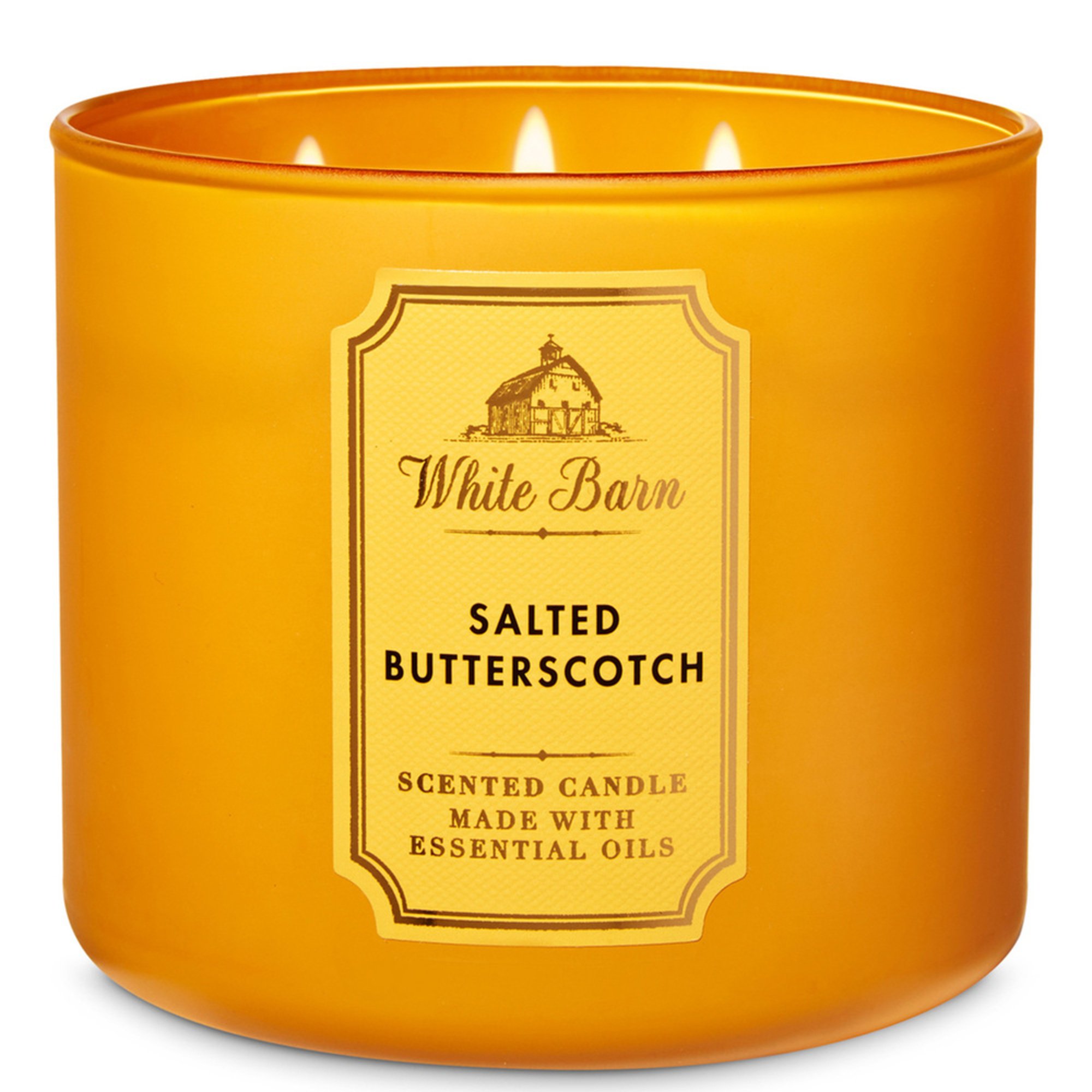 Bath And Body Works White Barn 3 Wick Candle Salted Butterscotch