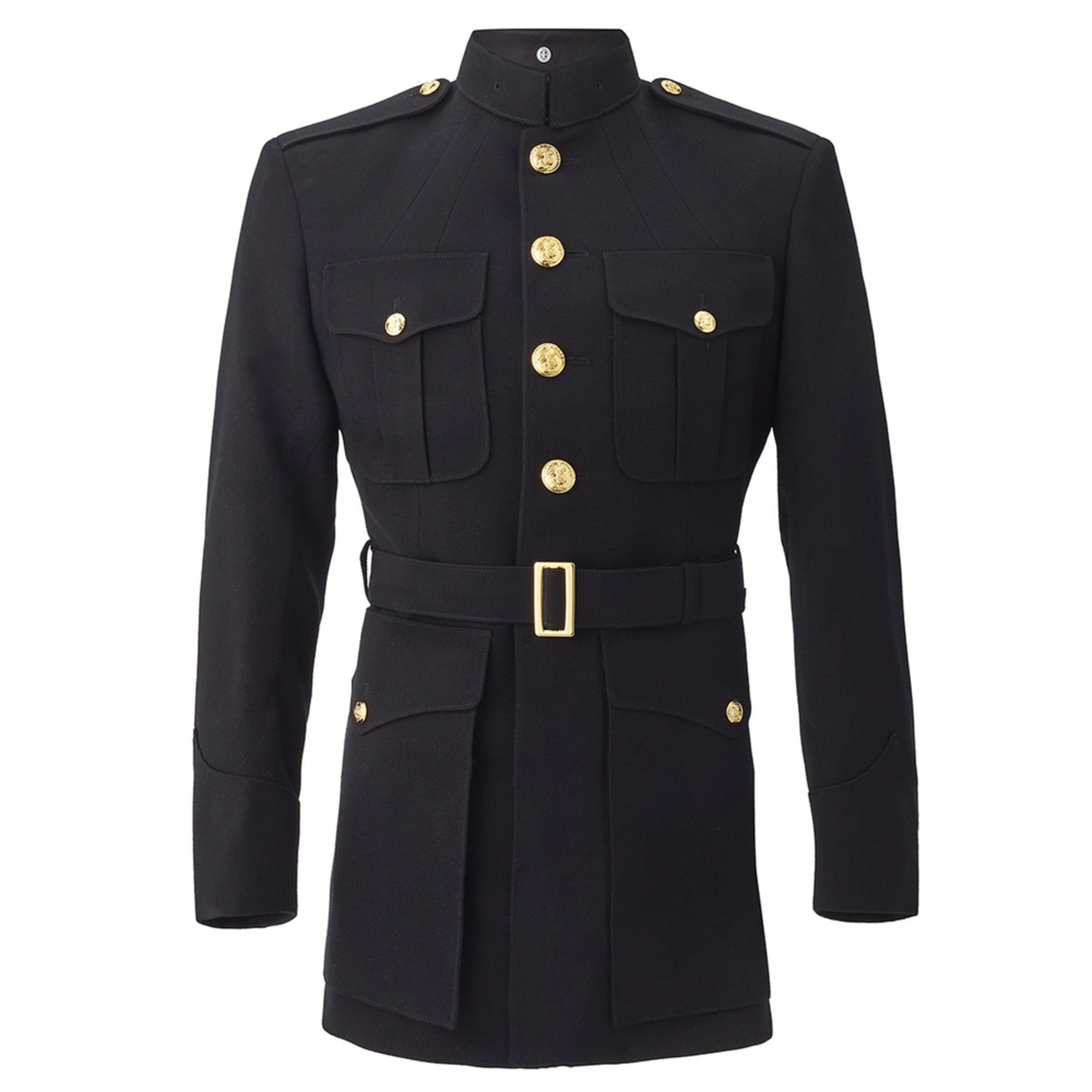 Usmc Men's Officer Dress Blue Wool Coat Alpha And Bravo Military