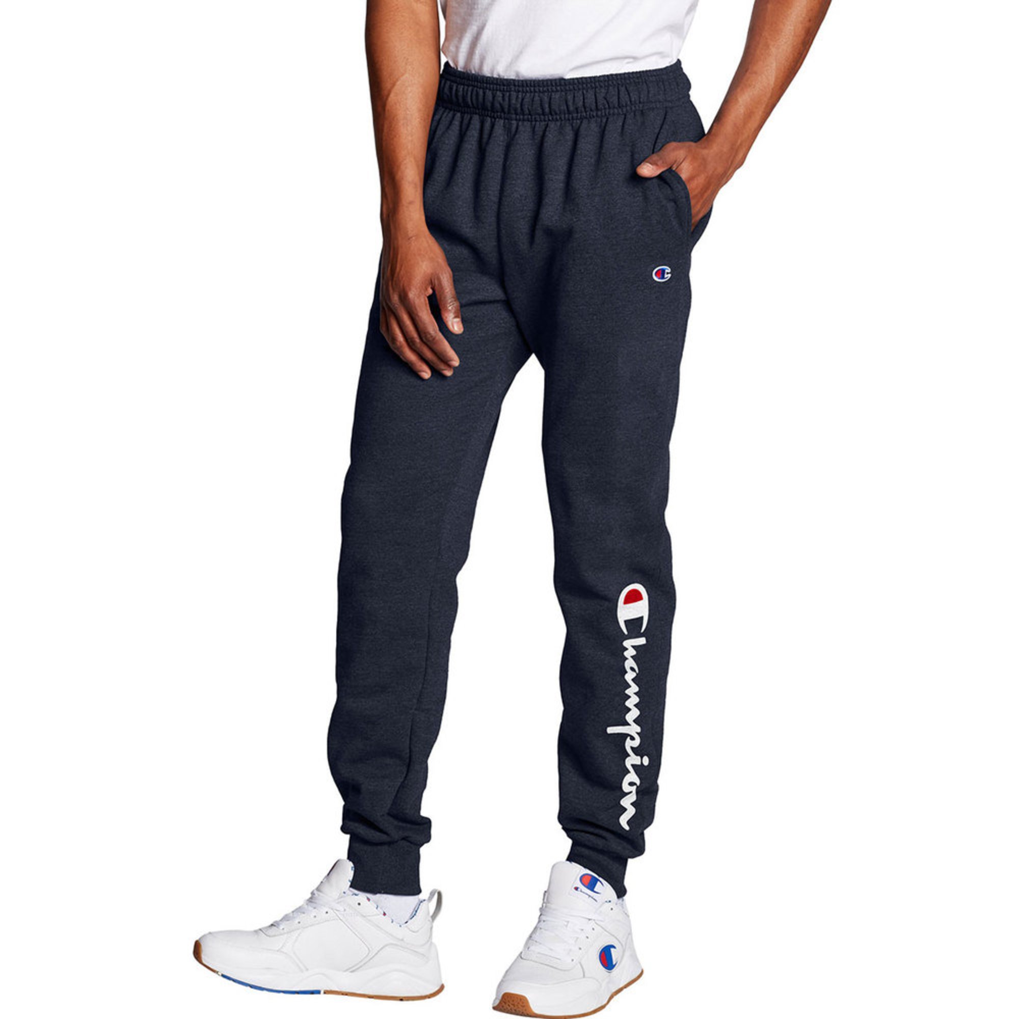 champion script black joggers