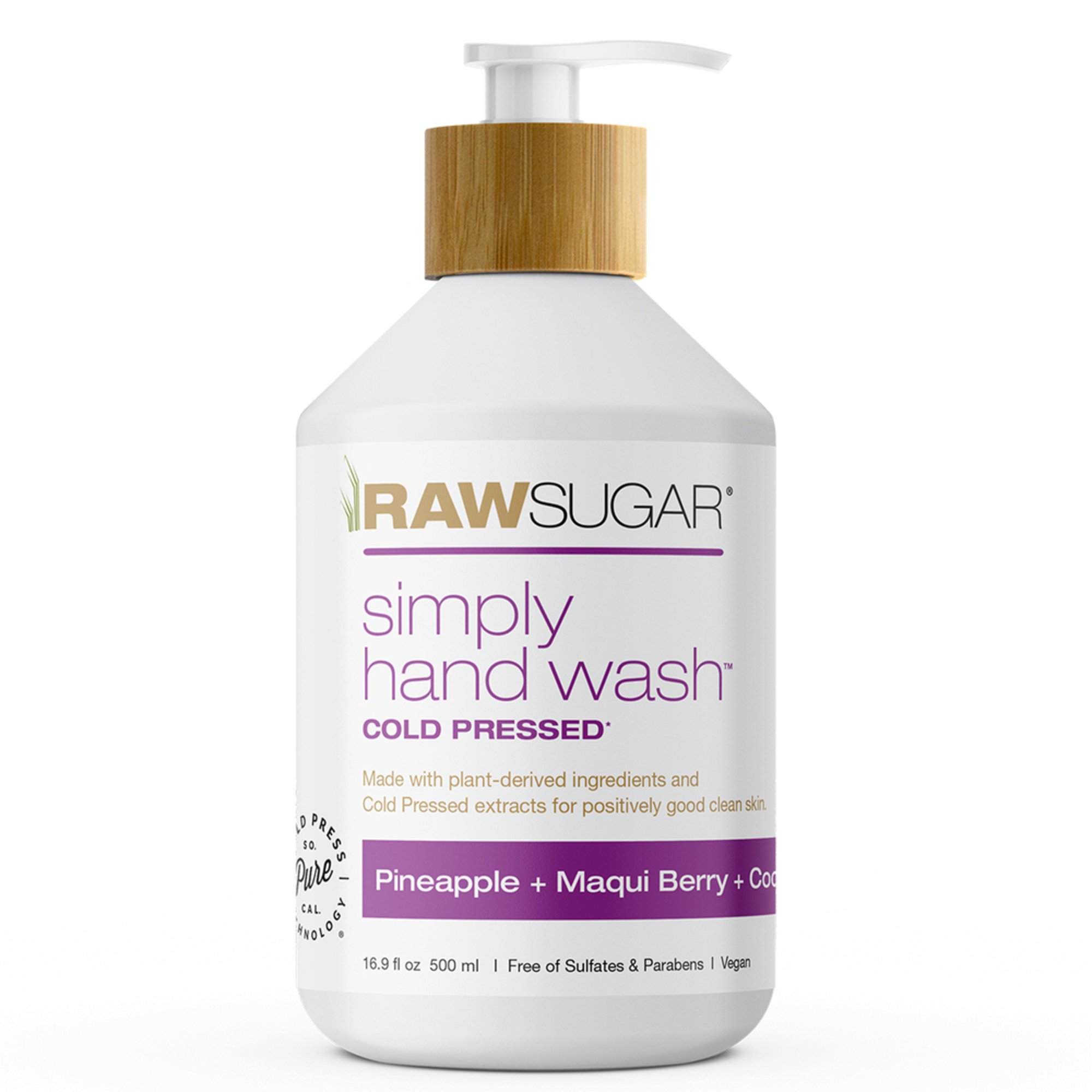Raw Sugar Hand Wash Pineapple And Maqui Berry 16.9oz Hand Soap Pet