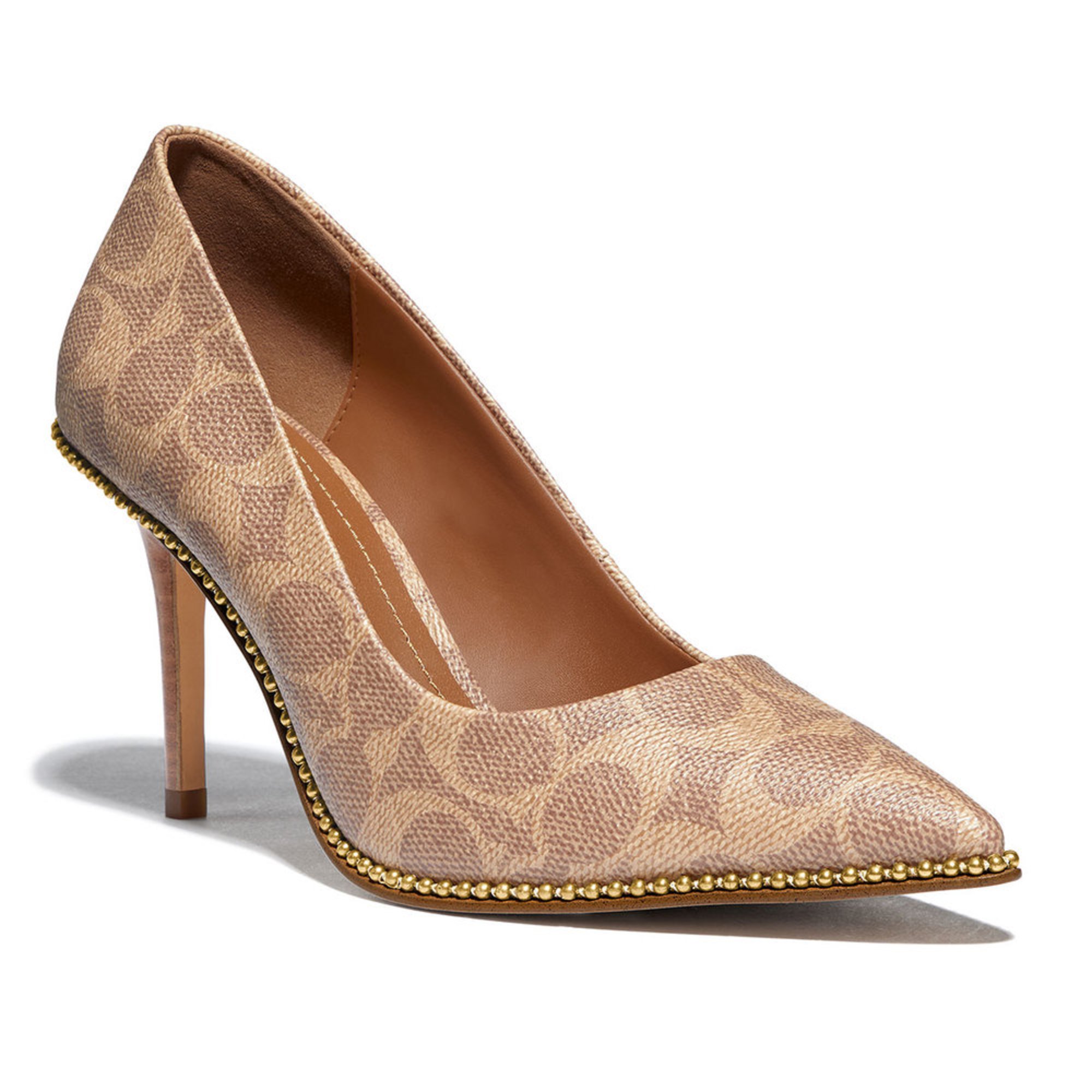 coach waverly 85mm pump with signature buckle