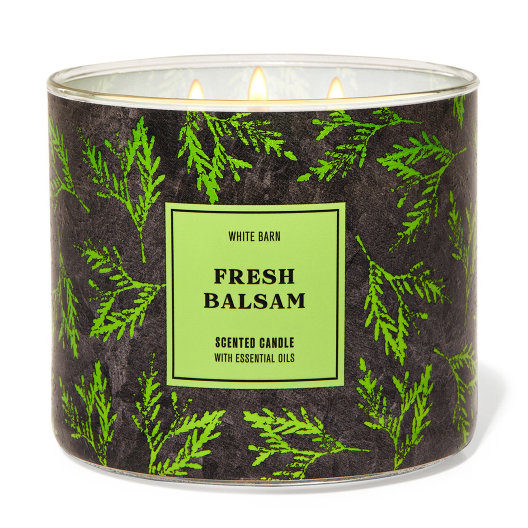 Bath And Body Works Give Thanks Foil 3wick Candle Fresh Balsam