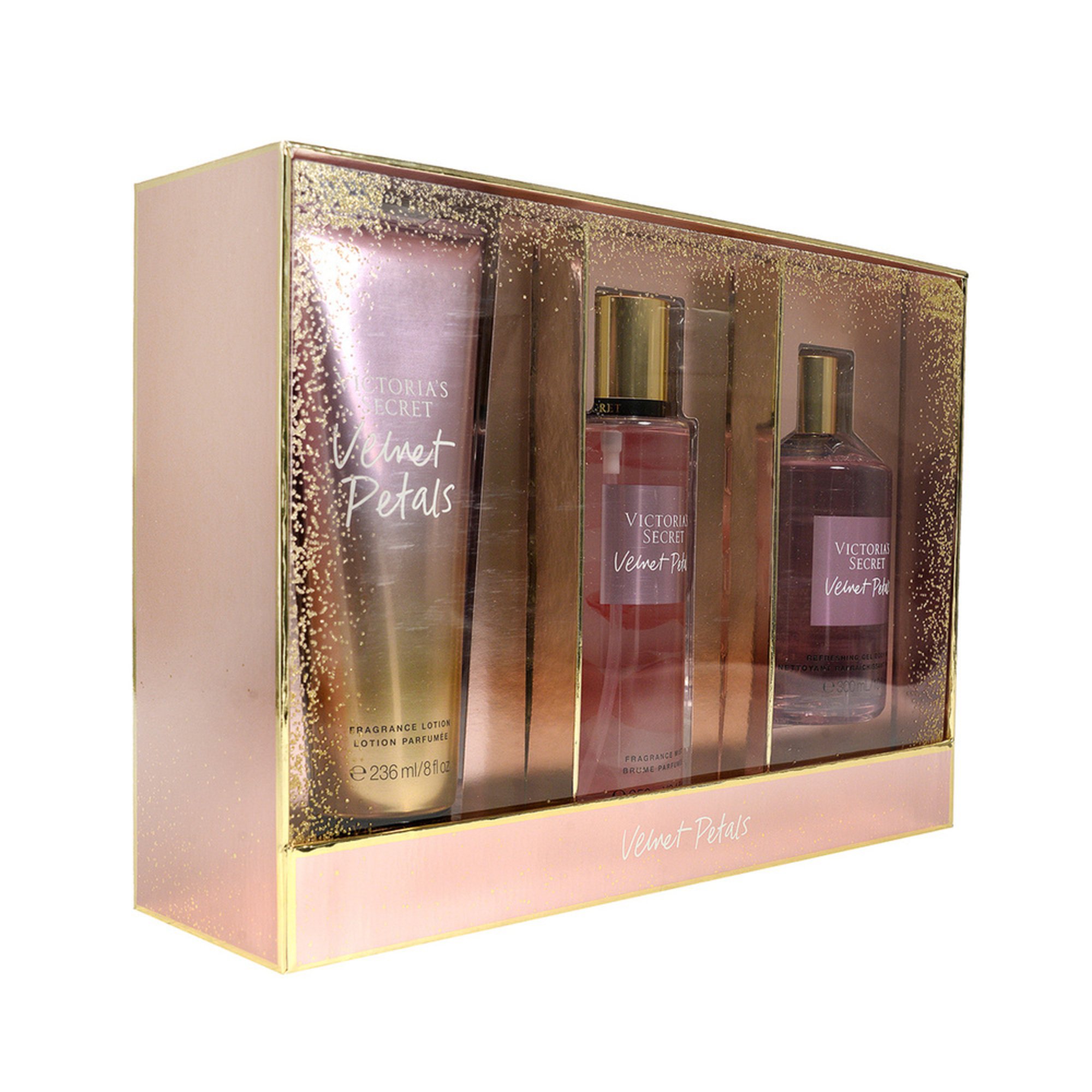Victoria's Secret Velvet Petals 3pc Scent Lover Bundle Fragrance Gift