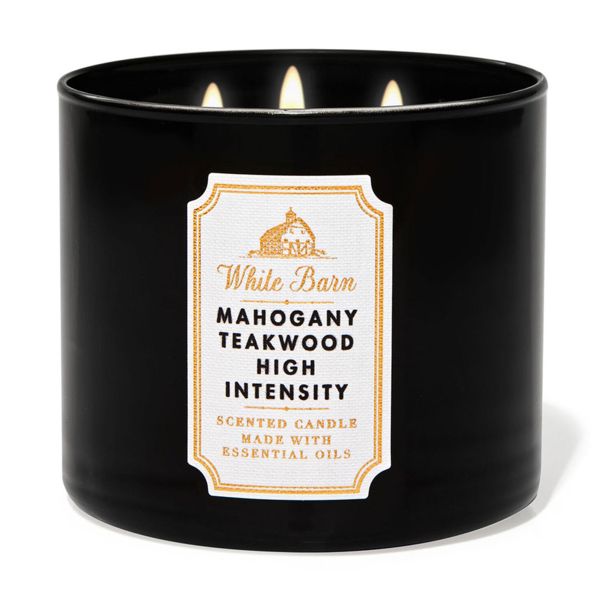 White Barn Mahogany Teakwood Extreme 3wick Candle Scented Candles