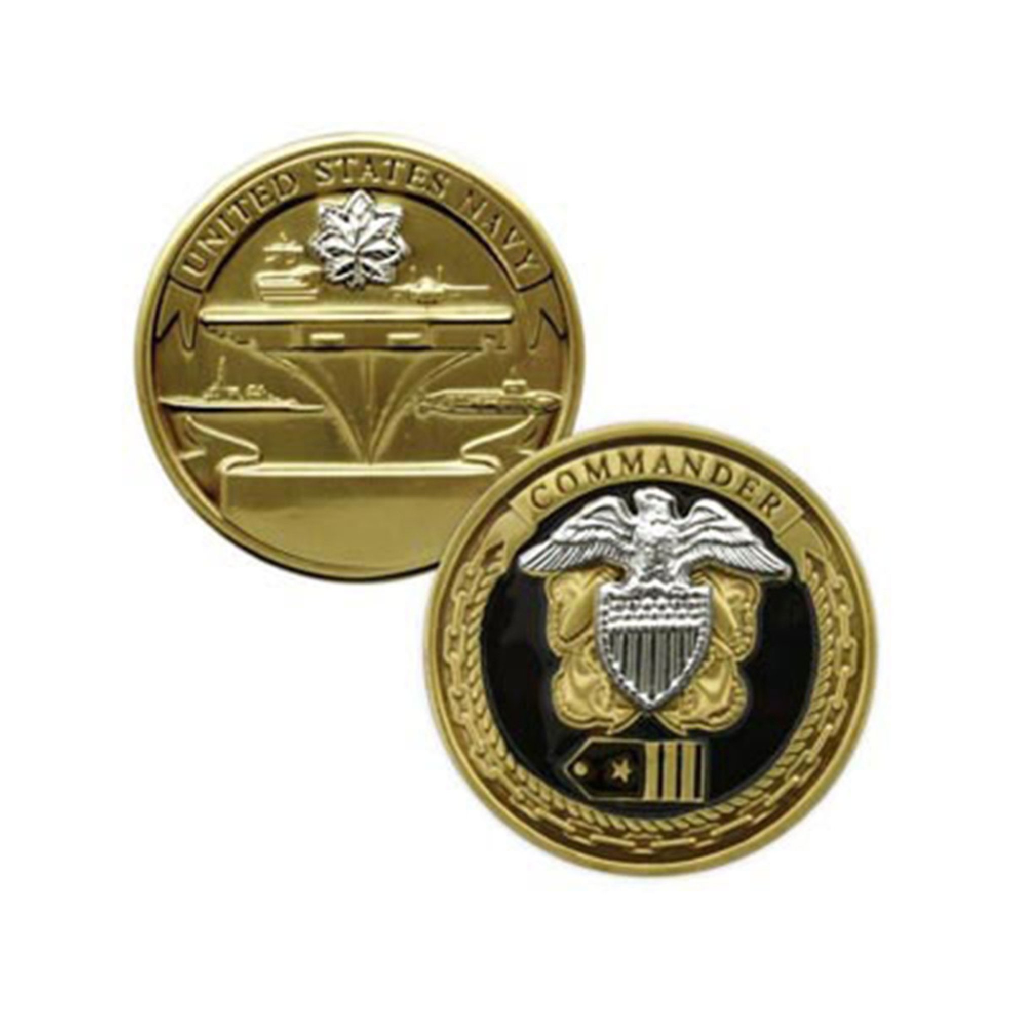 Challenge Coin Company Usn Commander Coin Coins Navy Pride Shop