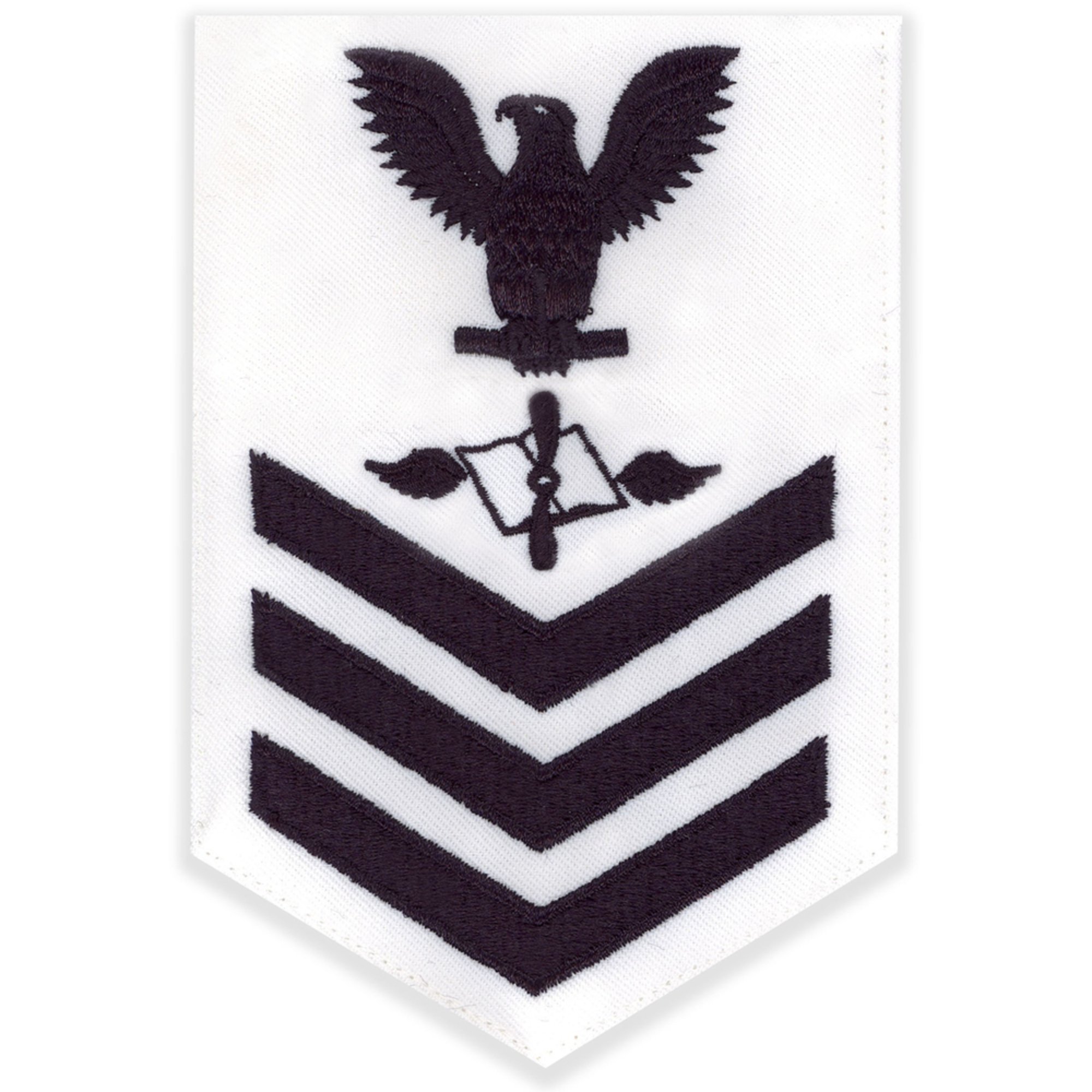 Men's E4e6 (az1) Rating Badge In Blue On White Cnt For Aviation