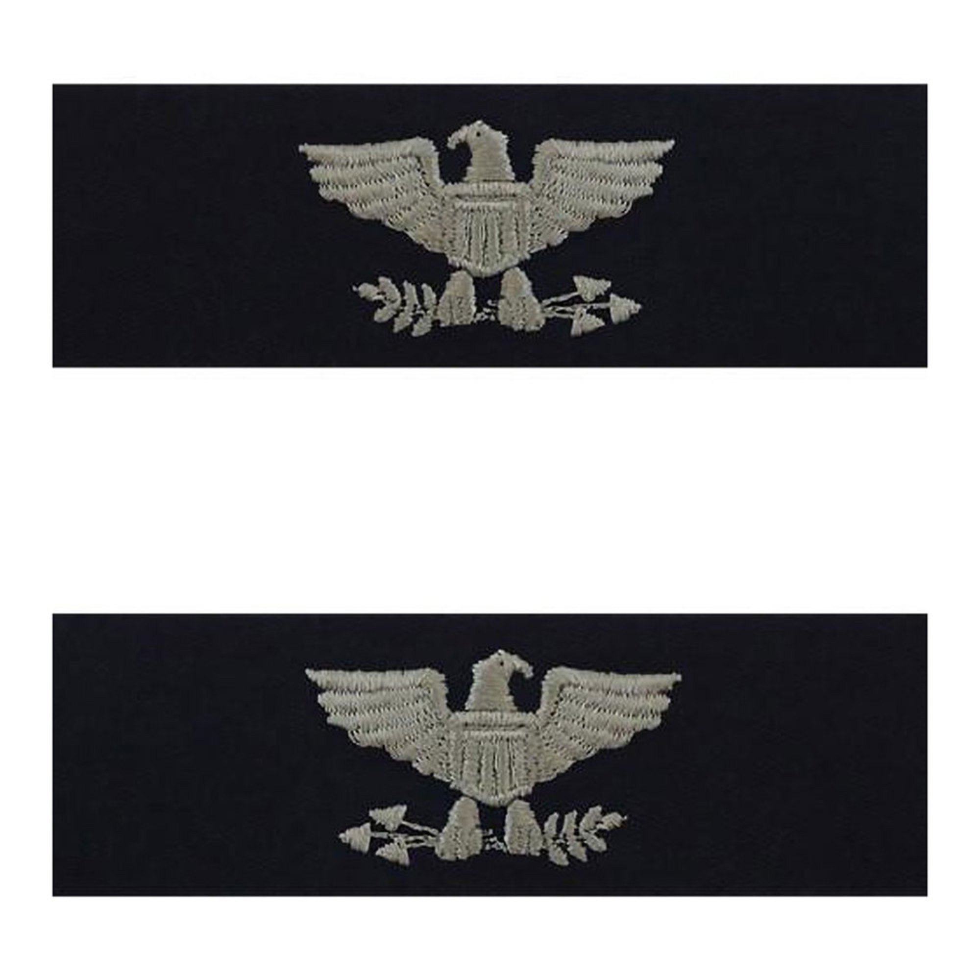 Navy Coverall Collar Devices (pair) Capt Collar Devices Military