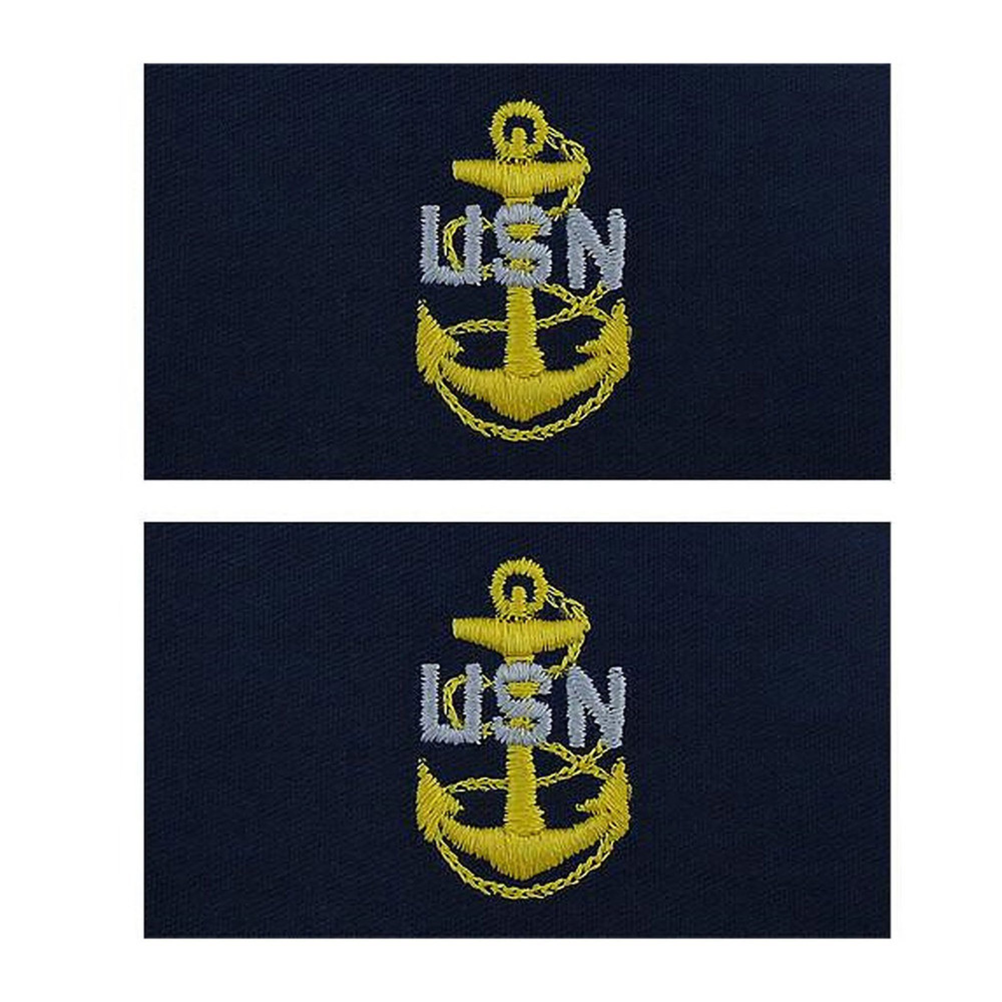 Navy Coverall Collar Devices (pair) E7 Collar Devices Military