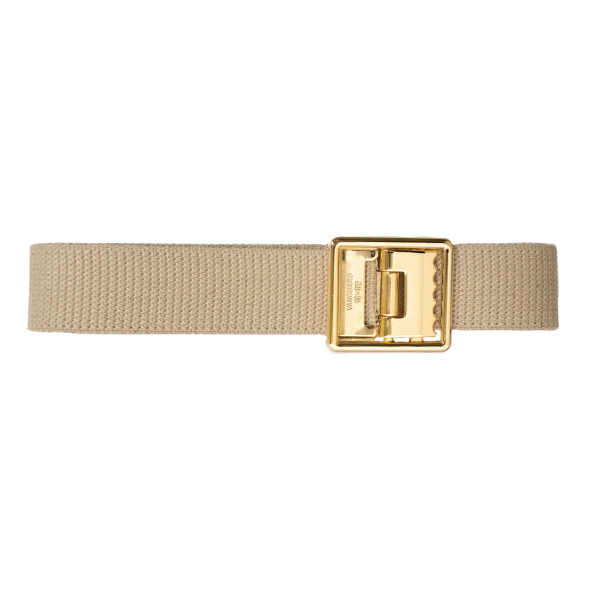 Vanguard Usmc Belt 44" Khaki  With Anodized Open Face Buckle And Tip
