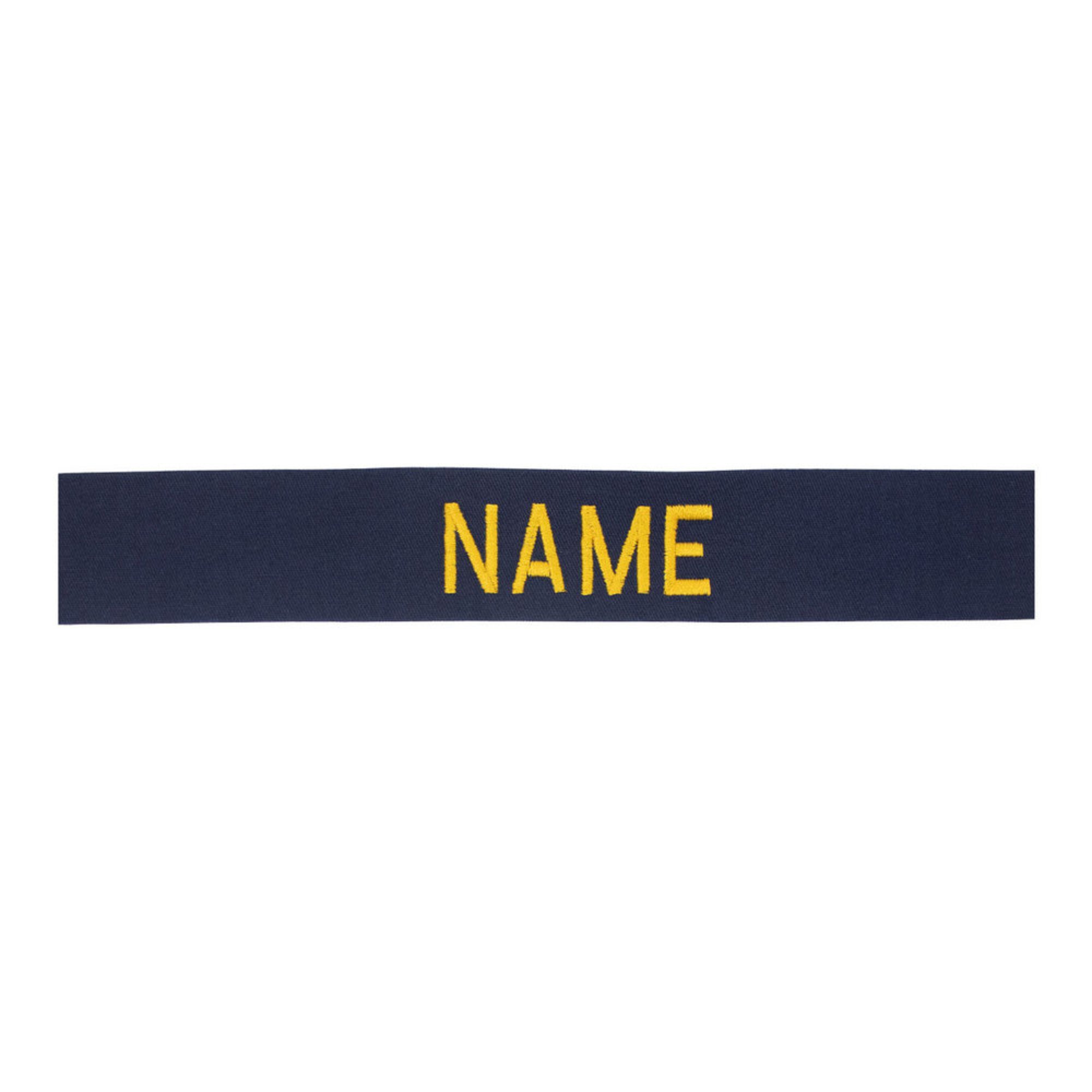 Coverall Nametape Gold Name Tapes Military Shop Your Navy
