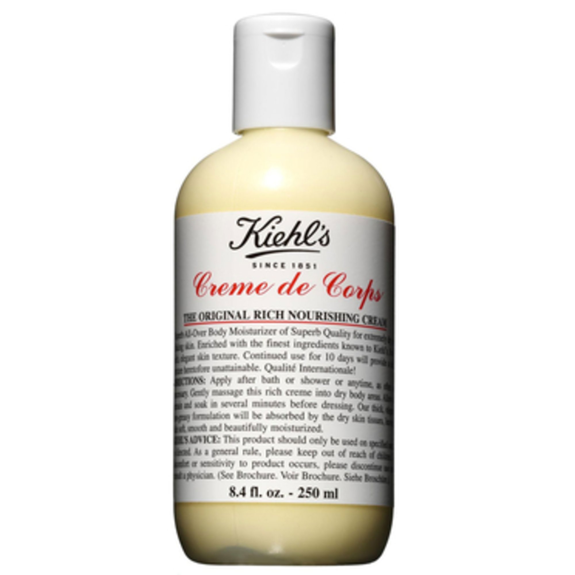 Kiehl's Creme De Corps With Pump 16.9oz Body Lotion & Creams Food