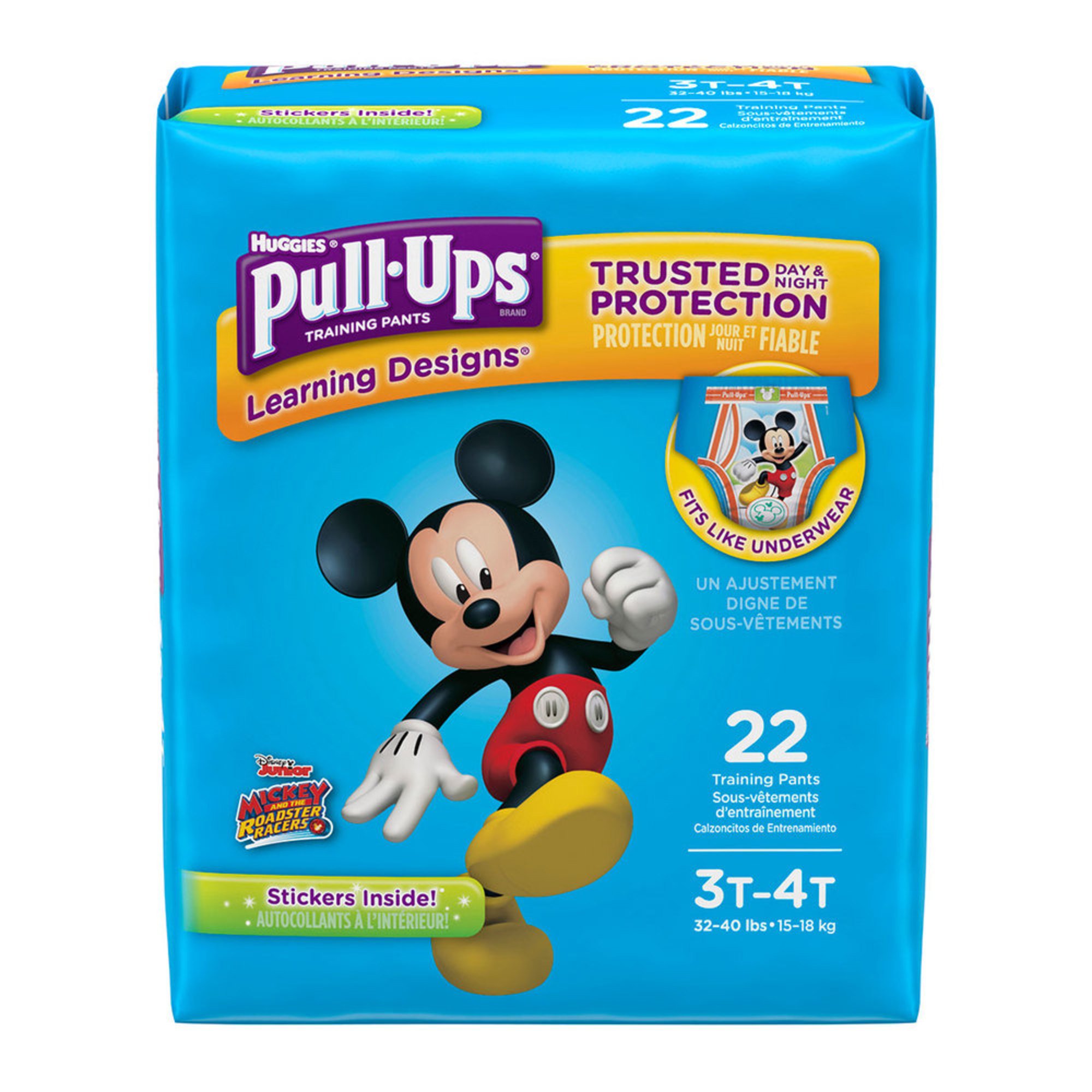 Pull Ups - Boys' Size 3t-4t, Jumbo Pack 22-count | Training Pants ...