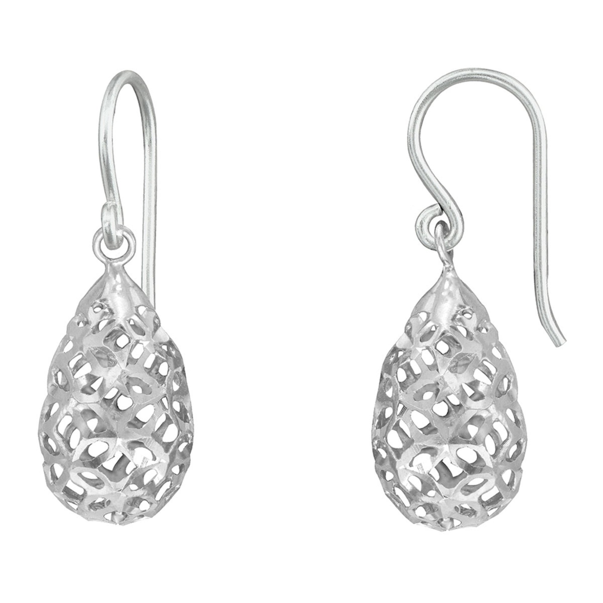 Sterling Silver Filigree Drop Earrings Fashion Earrings Accessories