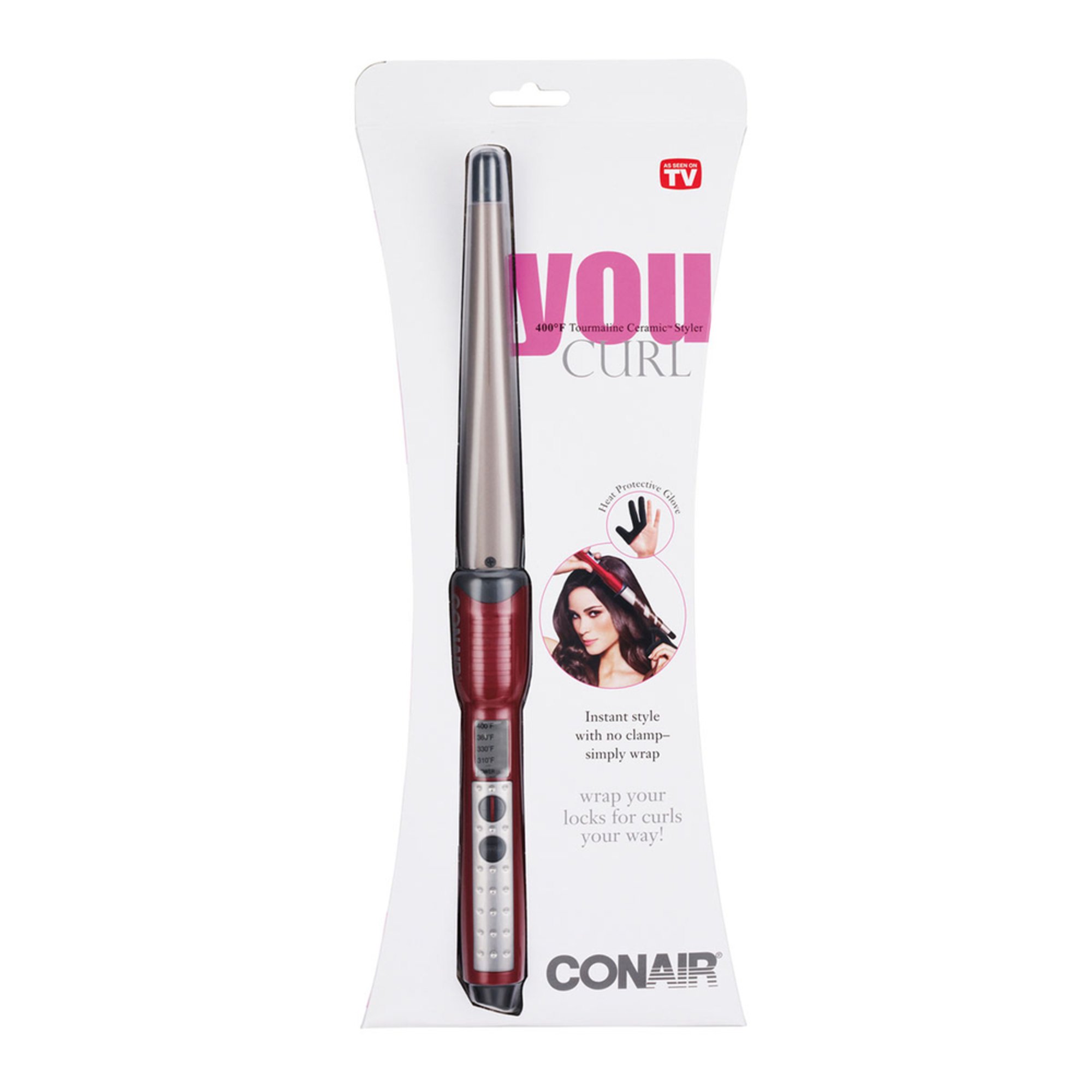 Conair Infiniti You Curl Tourmaline Ceramic Curl Wand Curling Irons