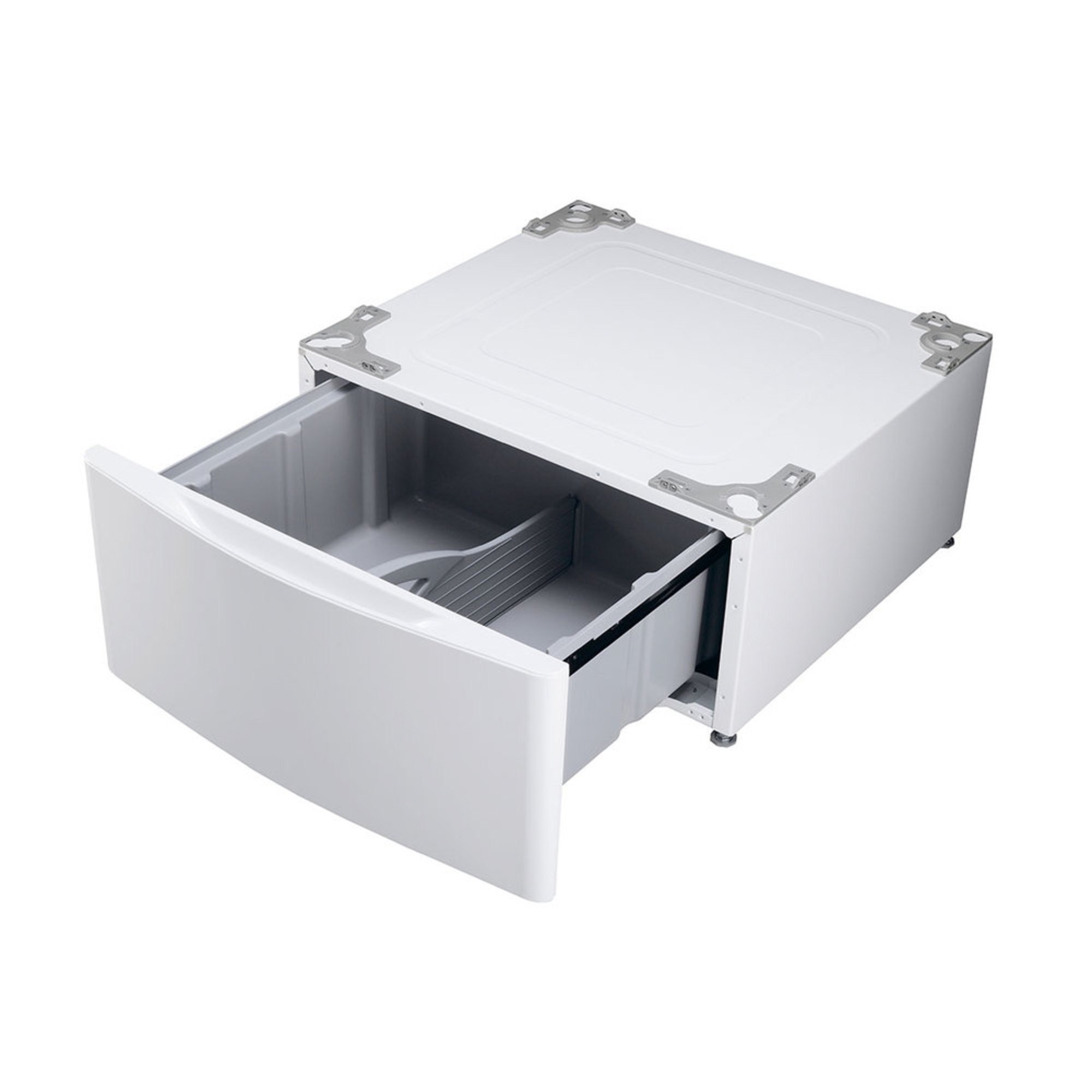 Lg 27" Laundry Pedestal With Drawer, White (wdp4w) Pedestals, Kits