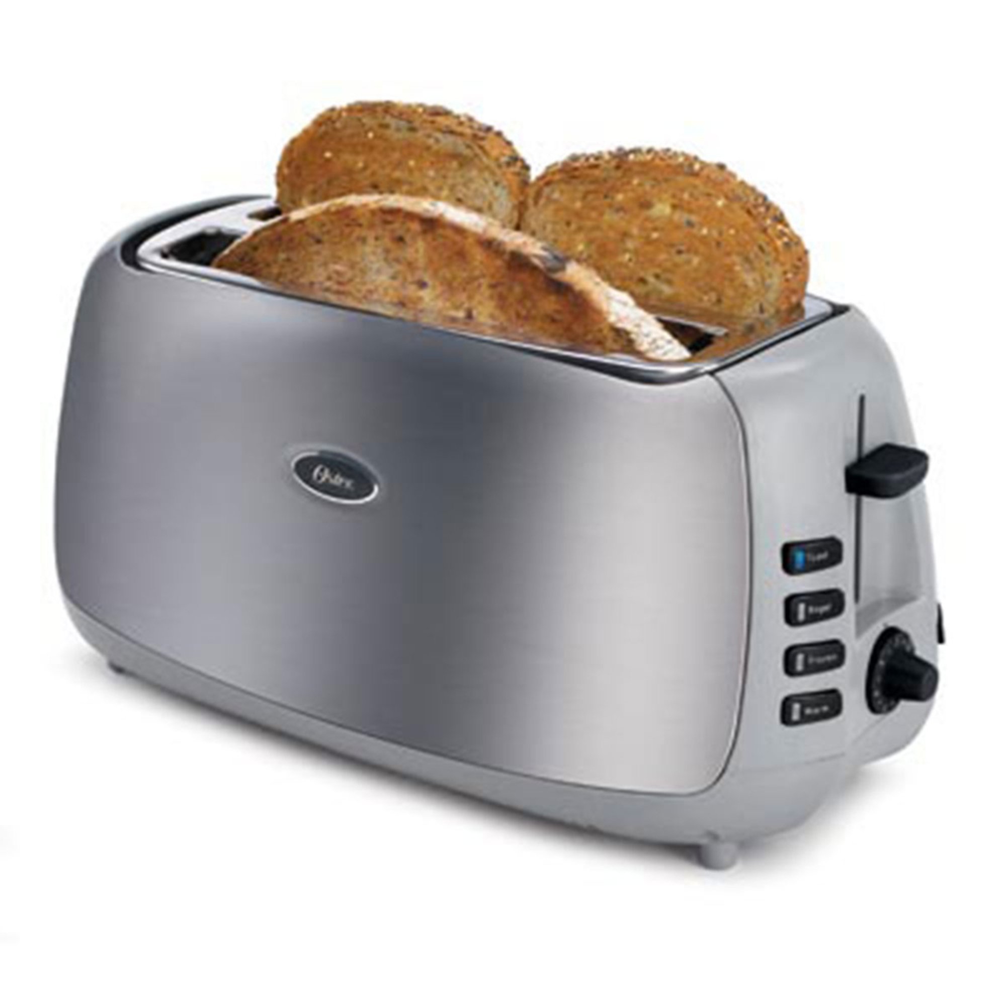 Oster 4slice Long Slot Toaster, Brushed Stainless Steel (6330