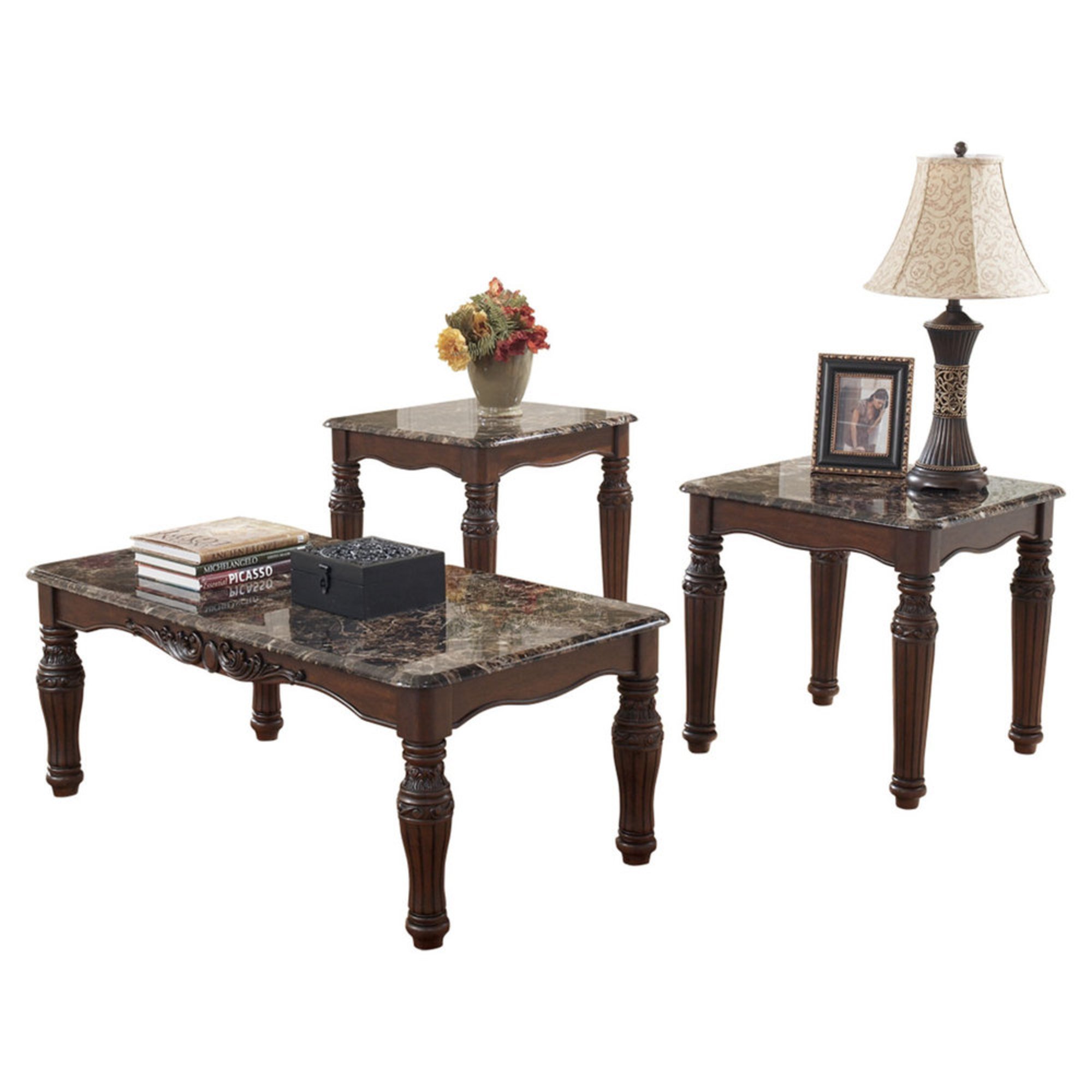 Signature Design By Ashley North Shore Occasional Table Set Coffee