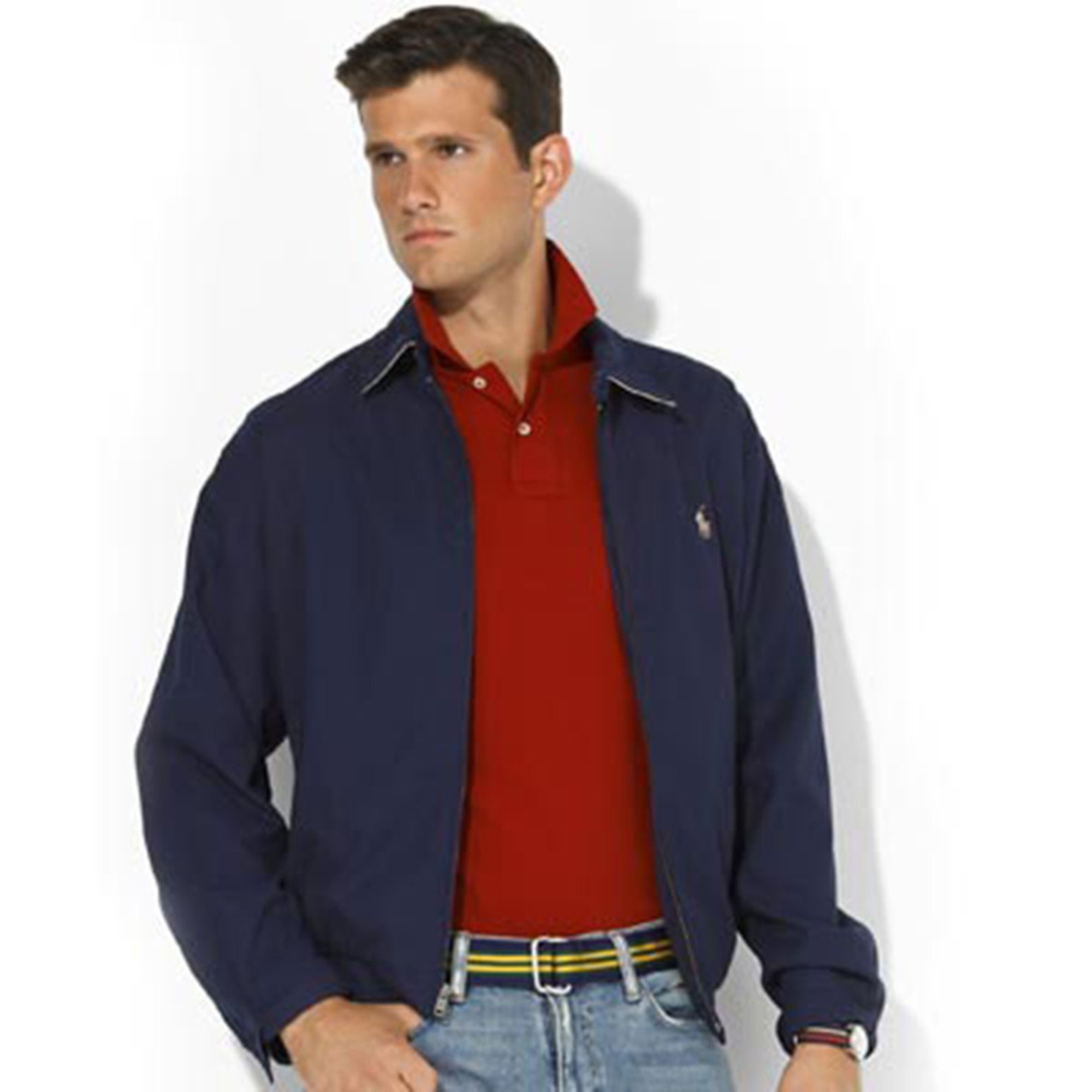 metallic blue jacket