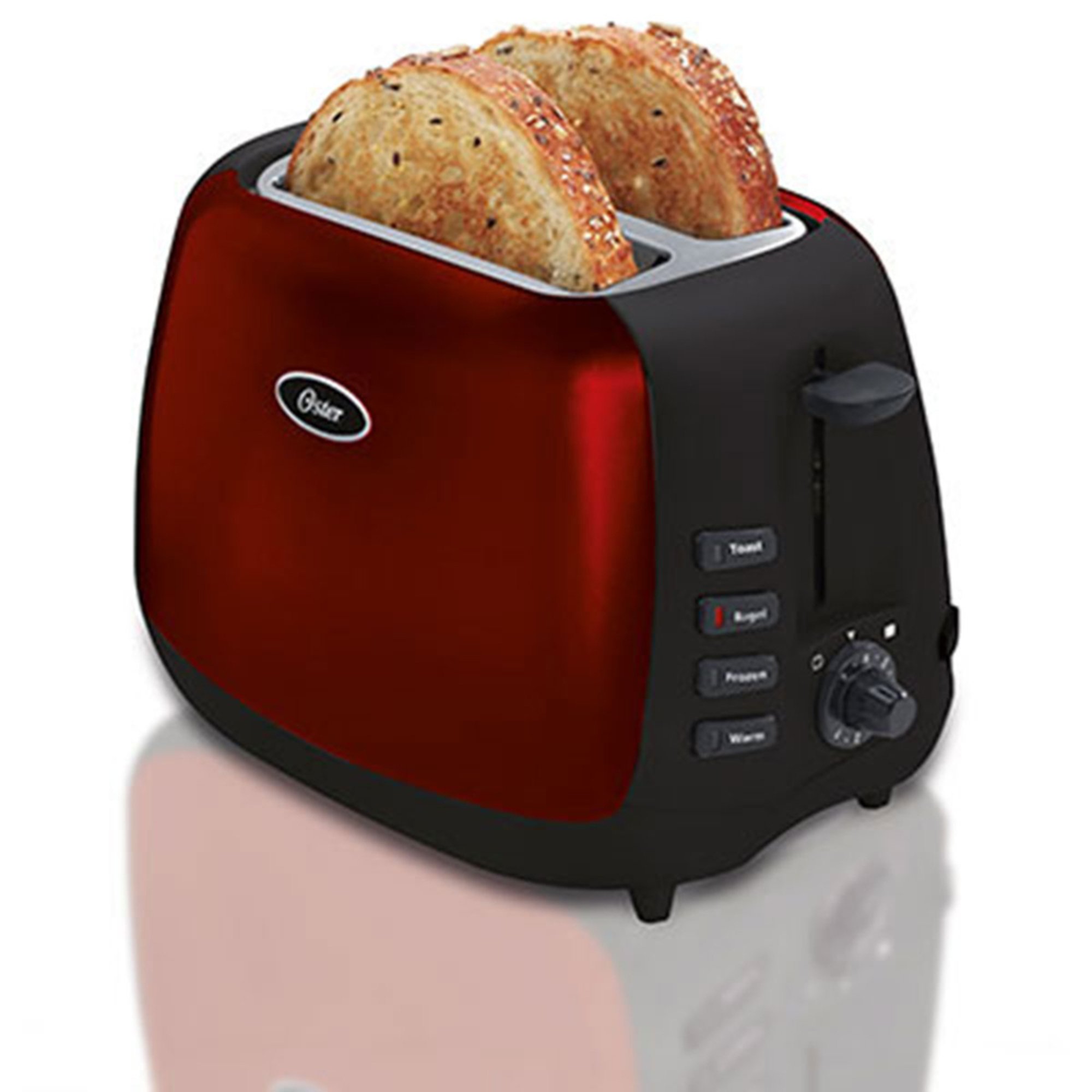 Oster 2slice Metallic Red Toaster (65950021) Toasters & Toaster