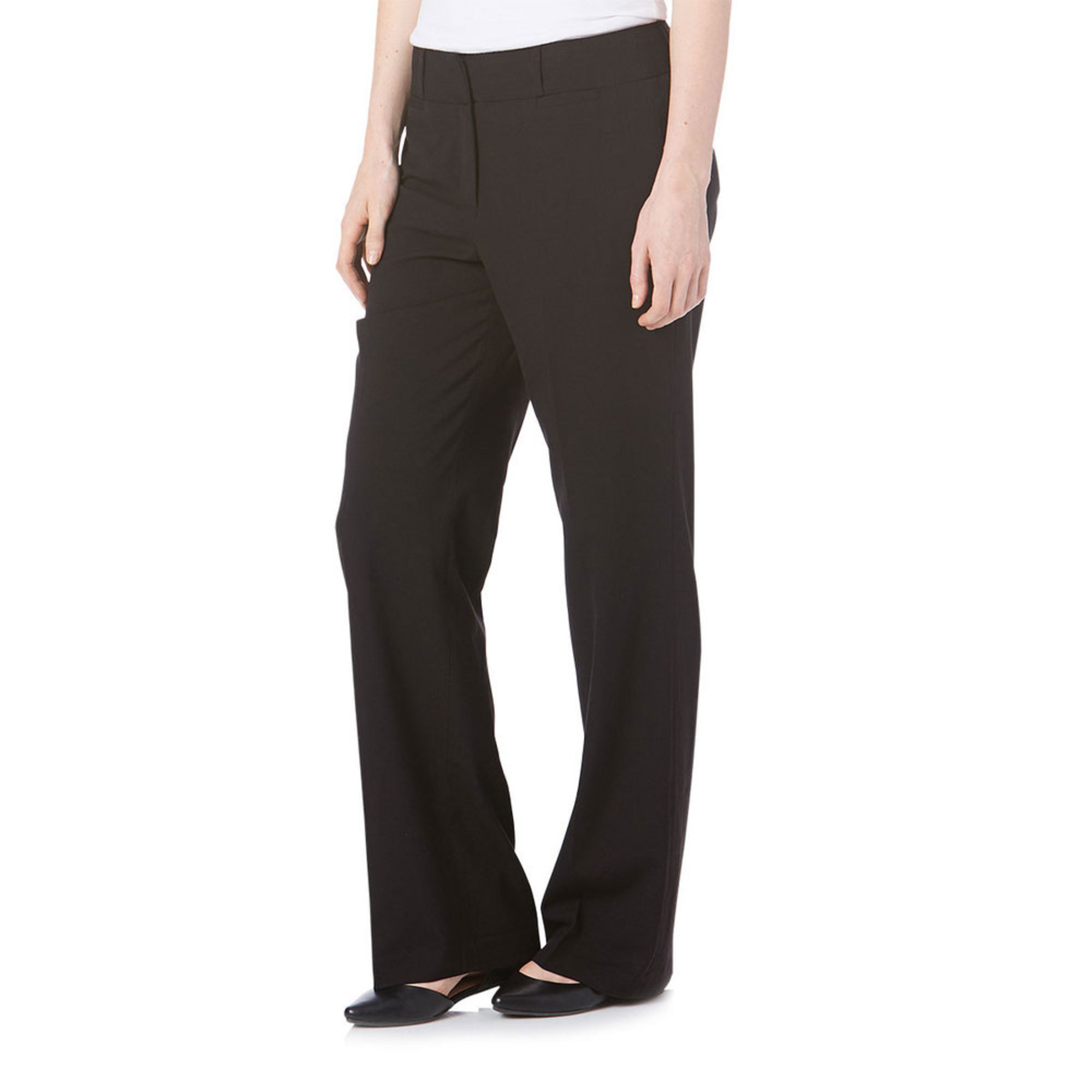 Zac & Rachel Women's Wide Waist Band Pants Average Length Casual