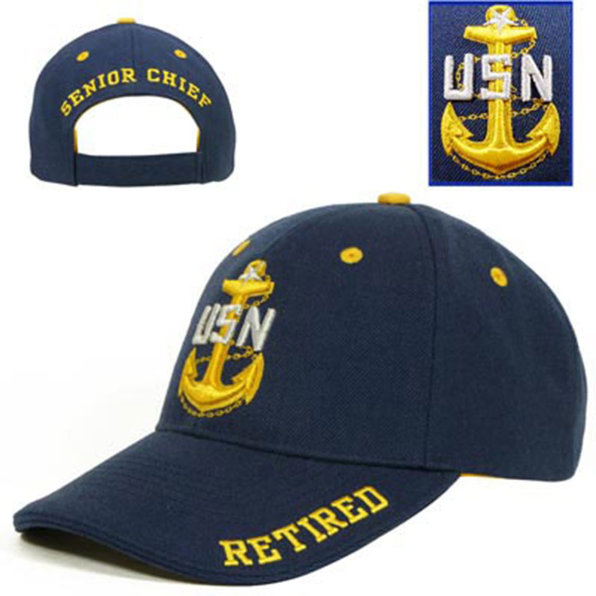 retired navy chief ball caps