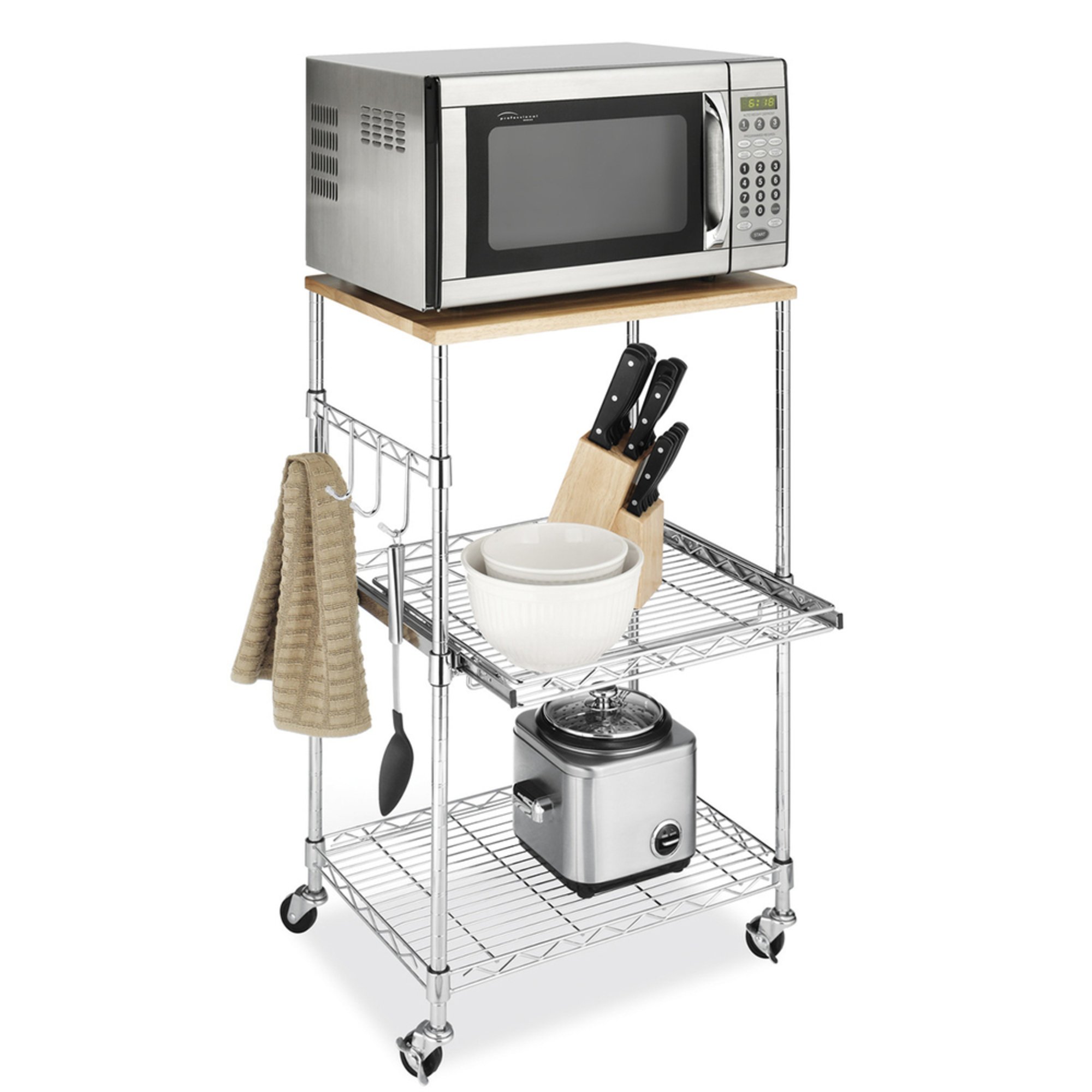 Whitmor Supreme Microwave Cart (6056-3536) Countertop Microwaves ...