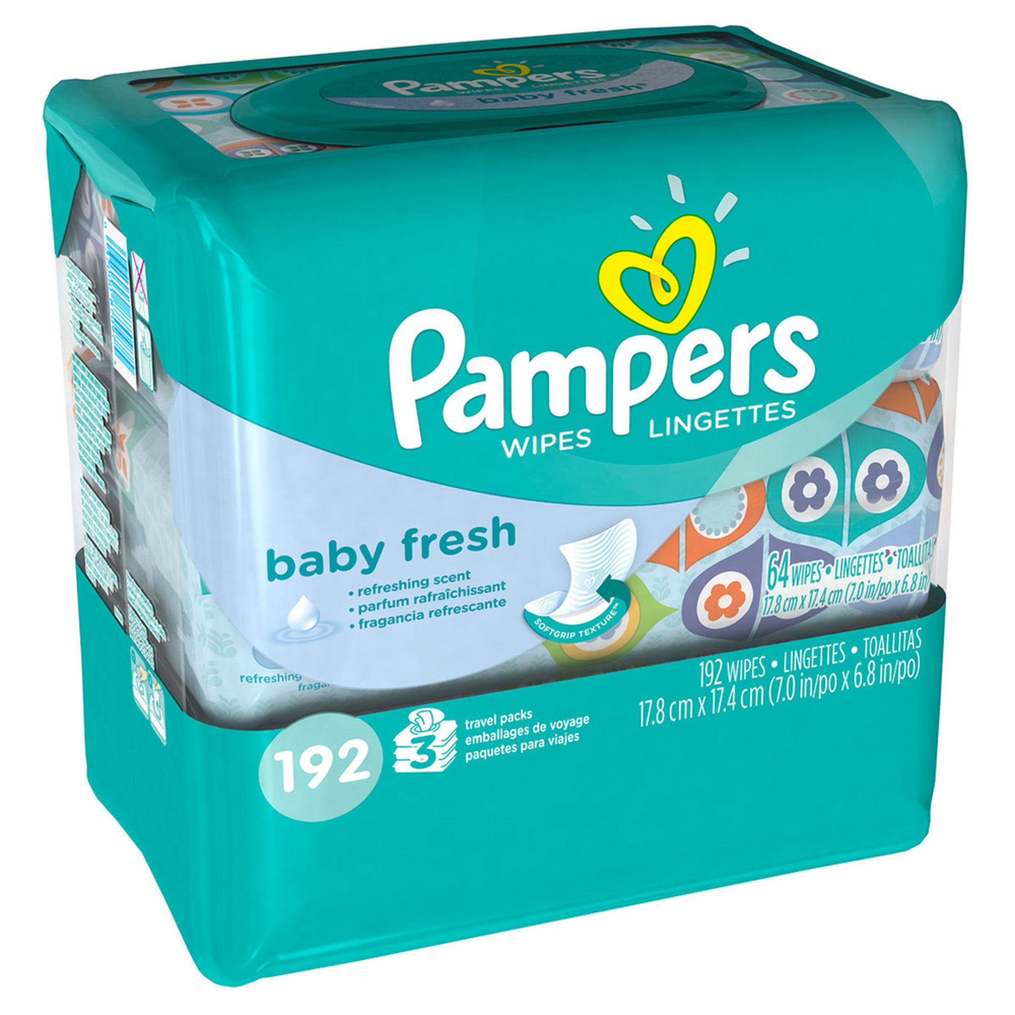 pampers wipes scented